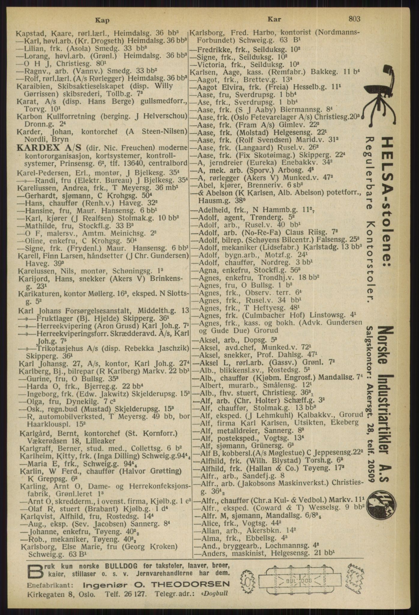 Kristiania/Oslo adressebok, PUBL/-, 1936, p. 803
