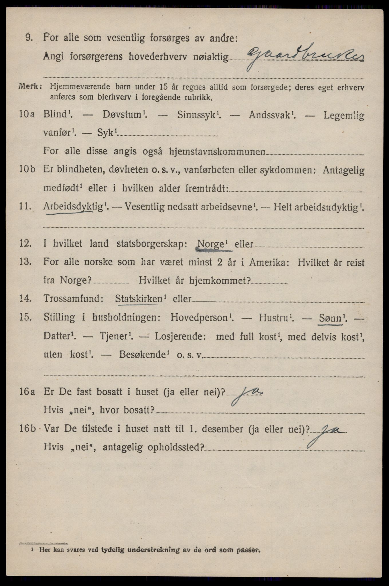 SAST, 1920 census for Hetland, 1920, p. 22814