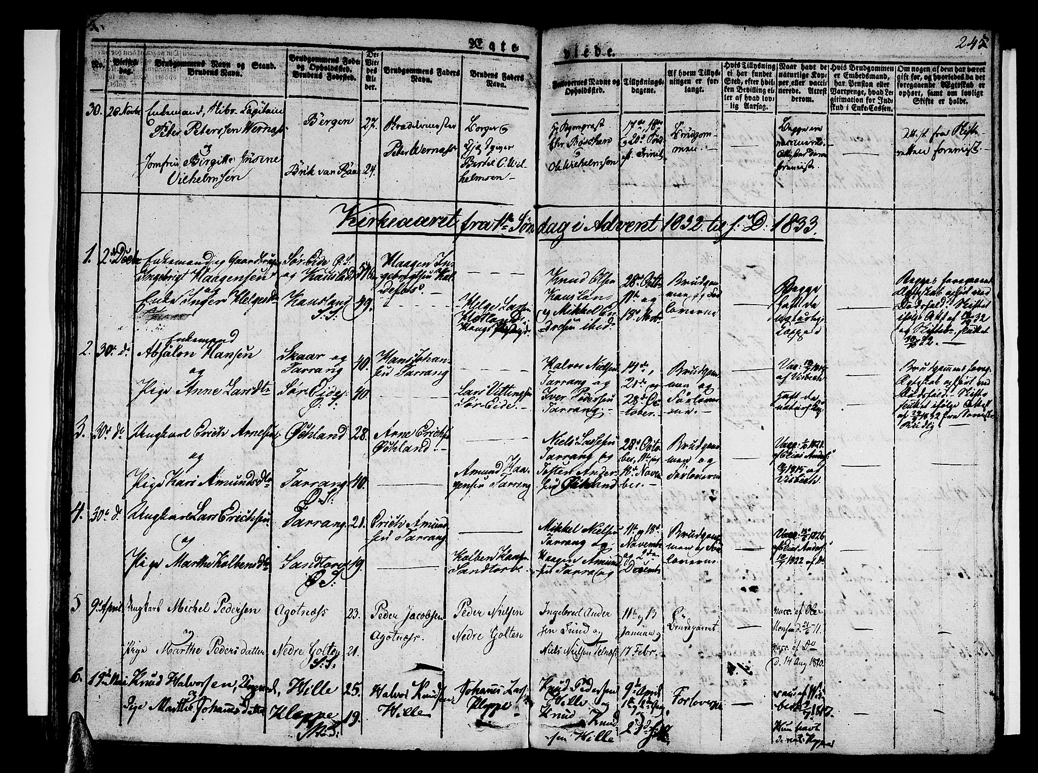Sund sokneprestembete, AV/SAB-A-99930: Parish register (official) no. A 12, 1825-1835, p. 245