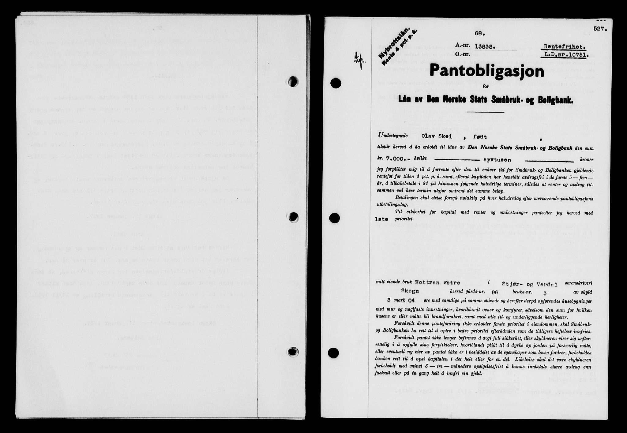 Stjør- og Verdal sorenskriveri, SAT/A-4167/1/2/2C/L0078: Mortgage book no. 46, 1936-1937, Diary no: : 68/1937