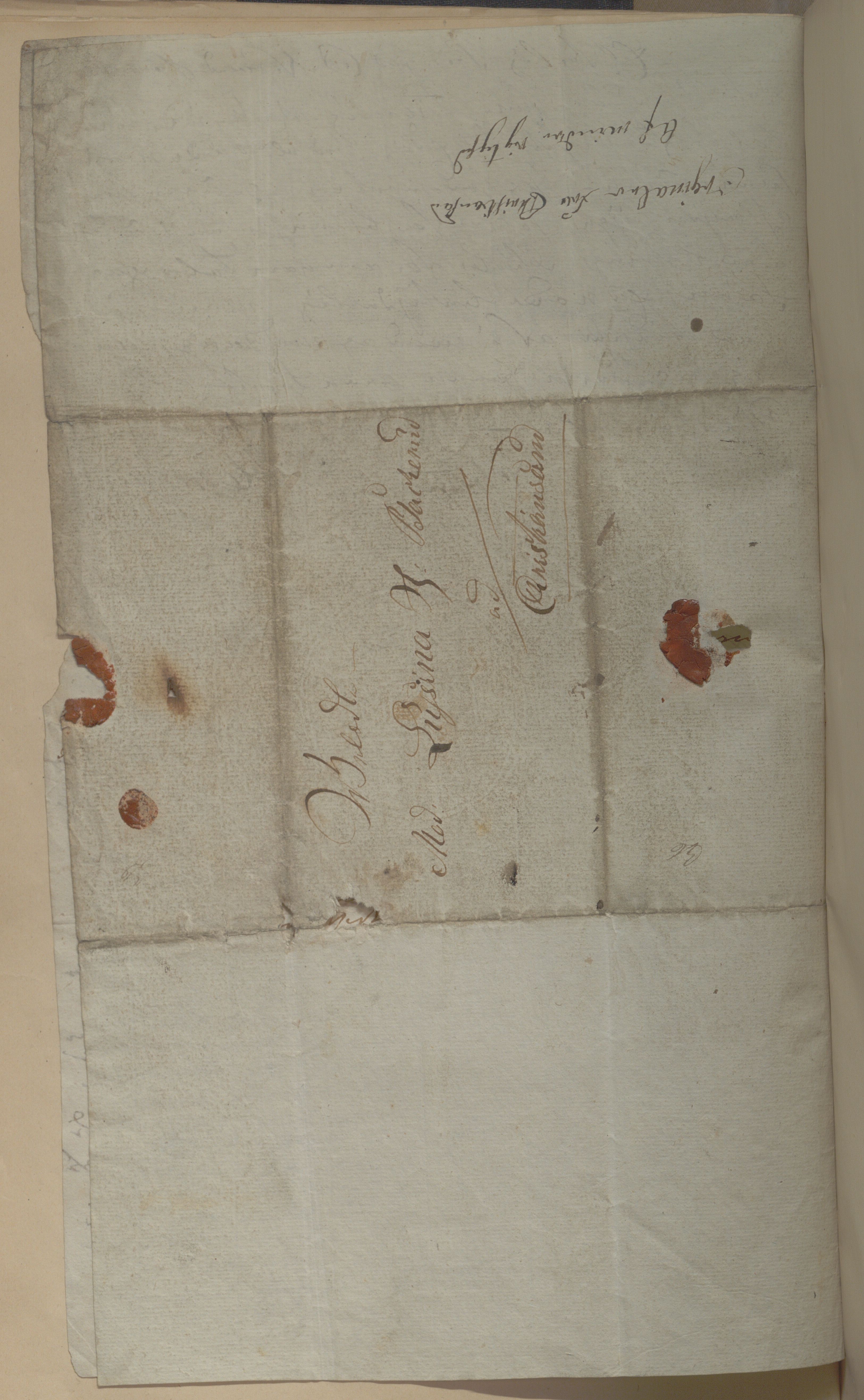 Heggtveitsamlingen, TMF/A-1007/H/L0050: Innbundne brev, Ms A, med innlagt registratur. , 1800-1850