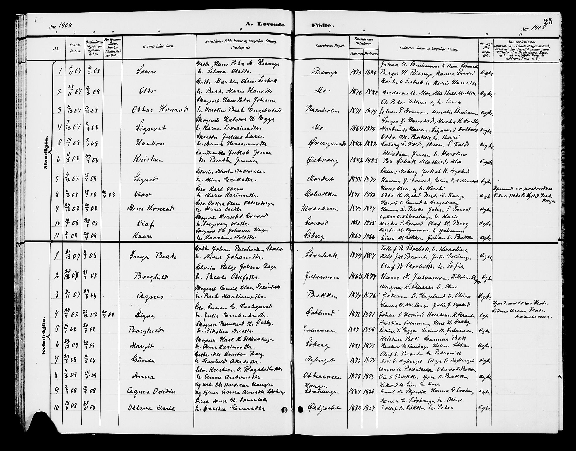 Elverum prestekontor, SAH/PREST-044/H/Ha/Hab/L0007: Parish register (copy) no. 7, 1896-1914, p. 25