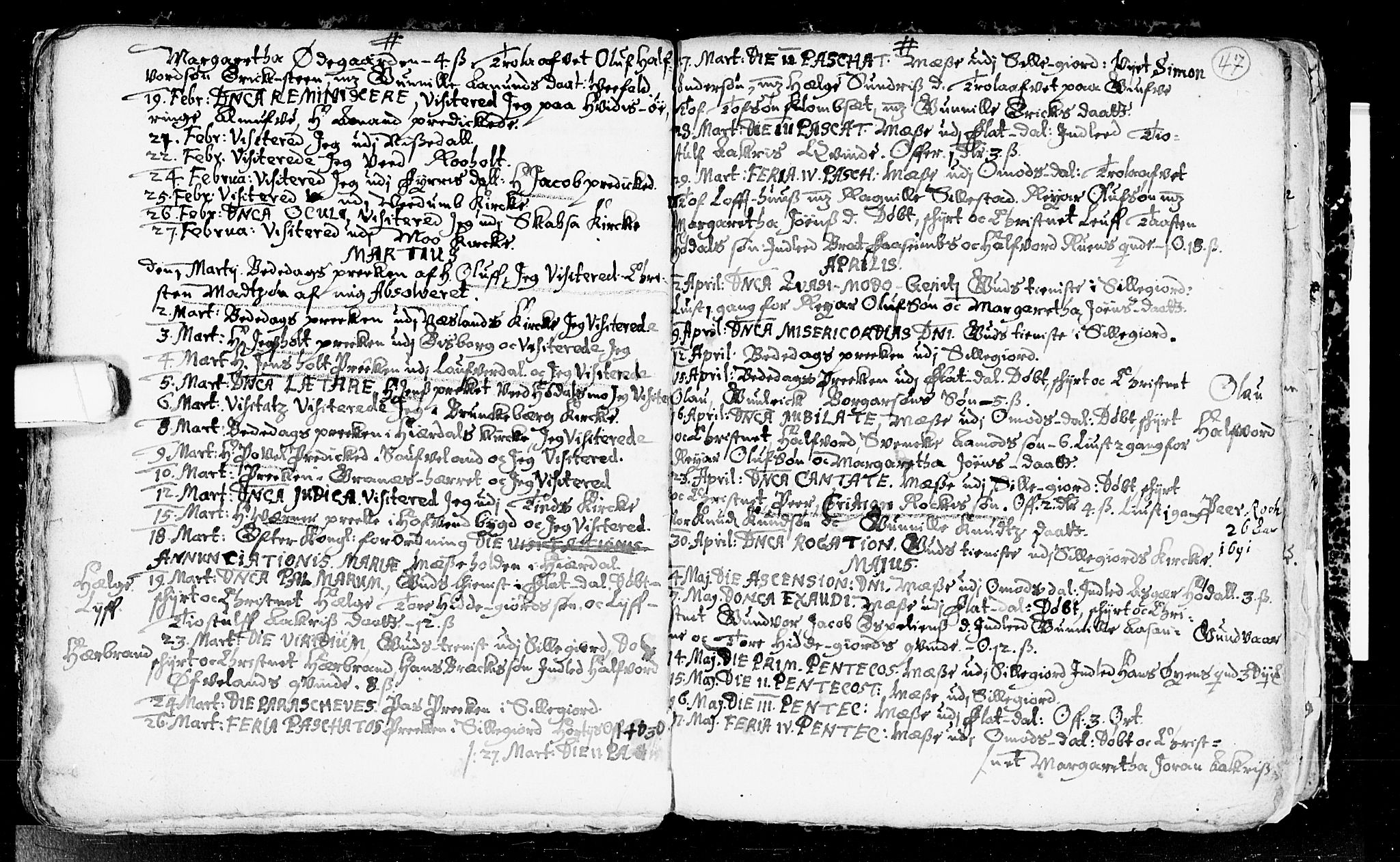 Seljord kirkebøker, SAKO/A-20/F/Fa/L0001: Parish register (official) no. I 1, 1654-1686, p. 47
