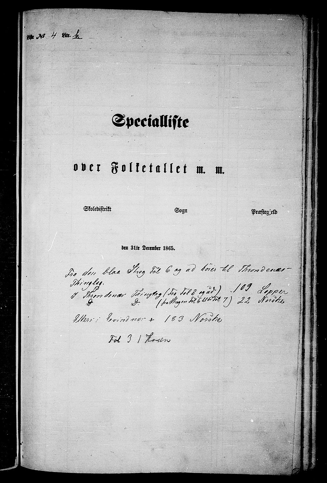 RA, 1865 census for Ofoten, 1865, p. 88