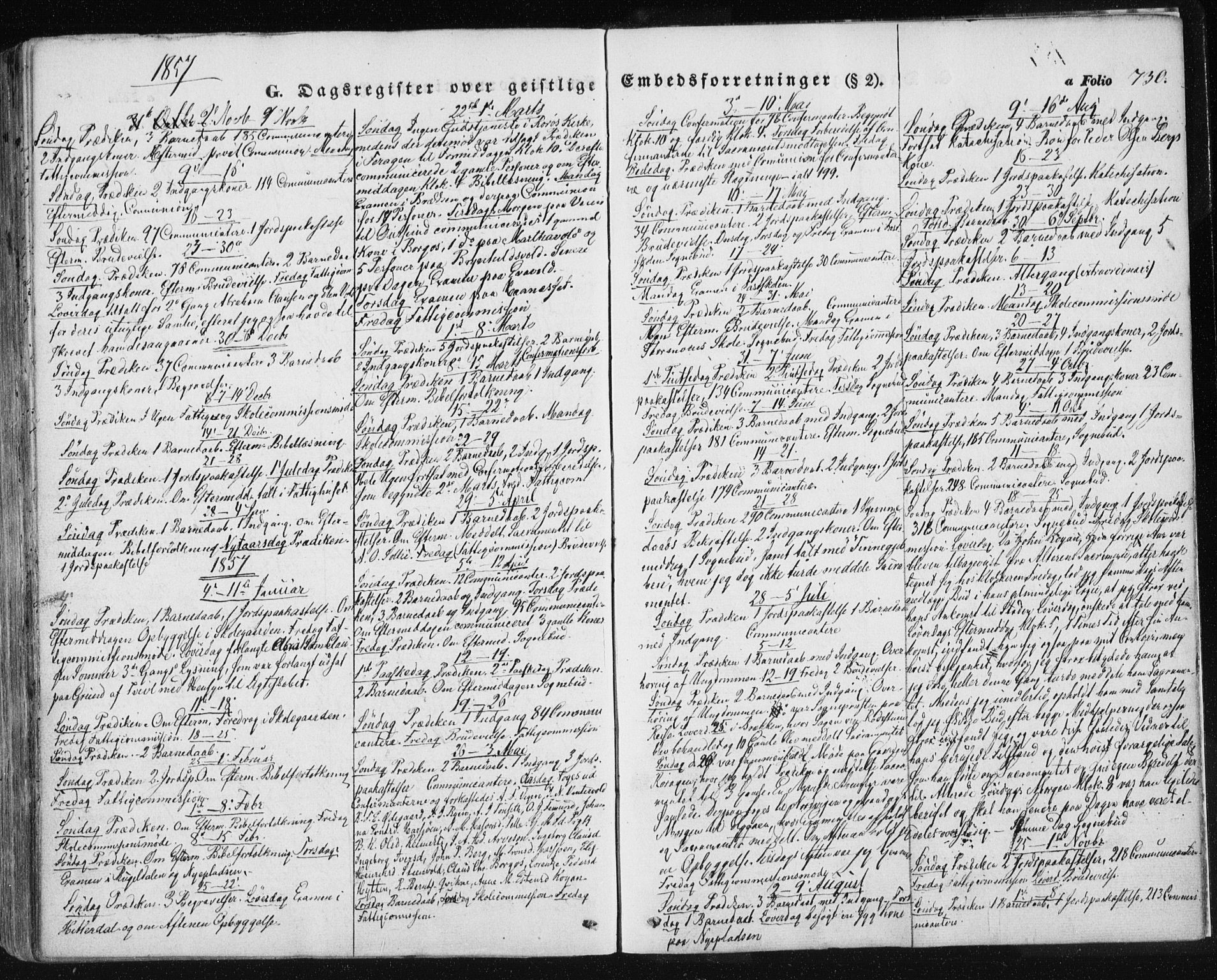 Ministerialprotokoller, klokkerbøker og fødselsregistre - Sør-Trøndelag, SAT/A-1456/681/L0931: Parish register (official) no. 681A09, 1845-1859, p. 730