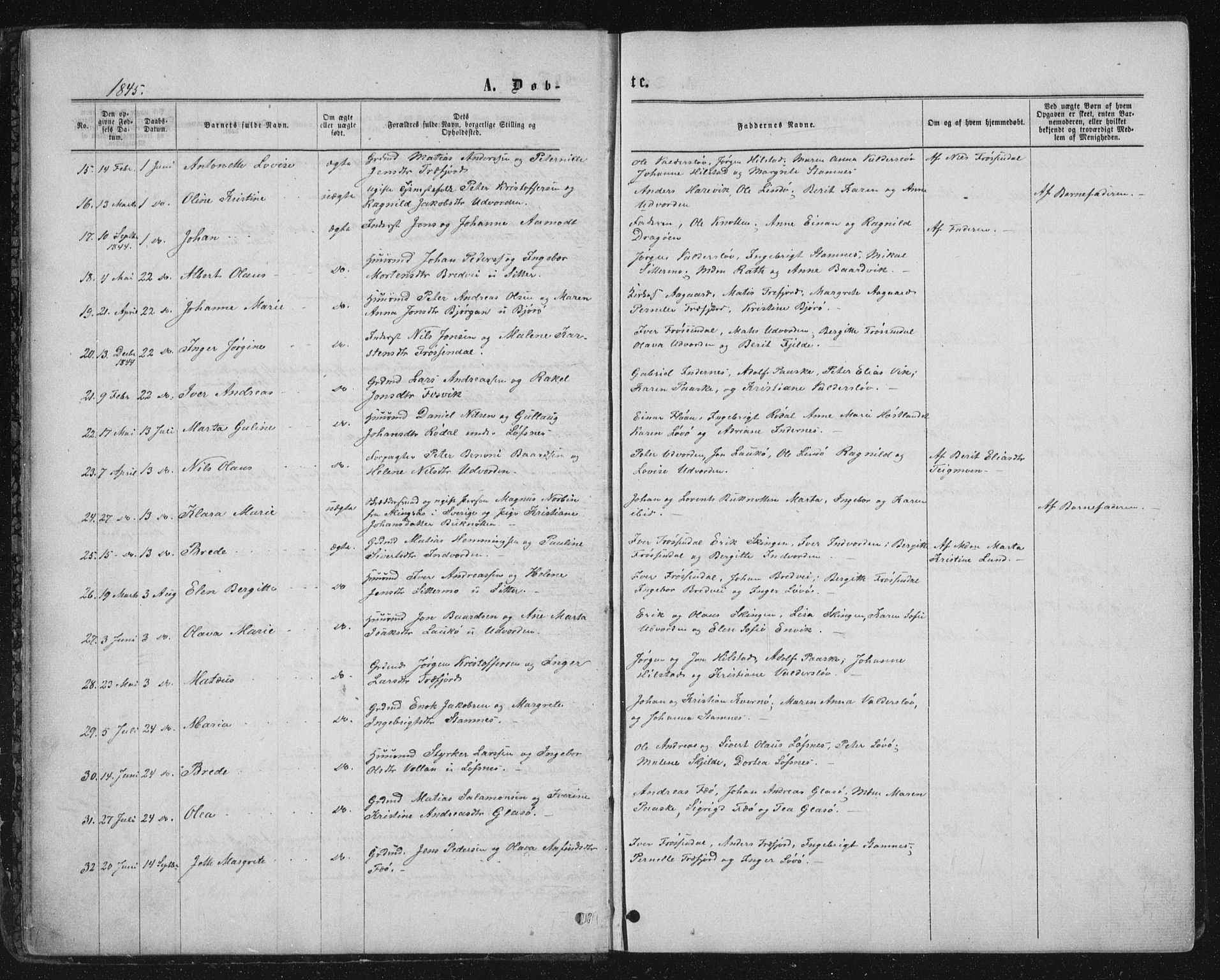 Ministerialprotokoller, klokkerbøker og fødselsregistre - Nord-Trøndelag, SAT/A-1458/771/L0595: Parish register (official) no. 771A02, 1840-1869