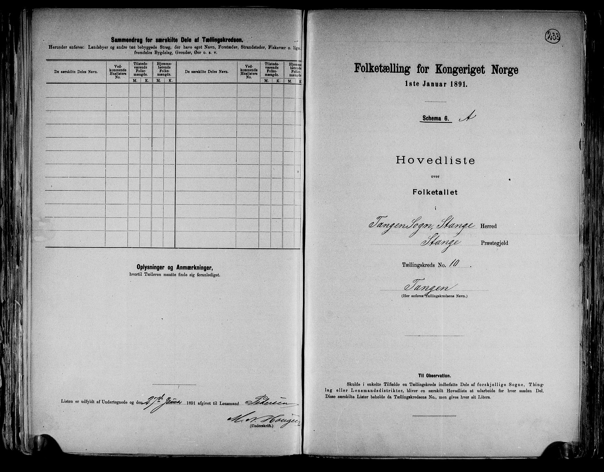 RA, 1891 census for 0417 Stange, 1891, p. 34