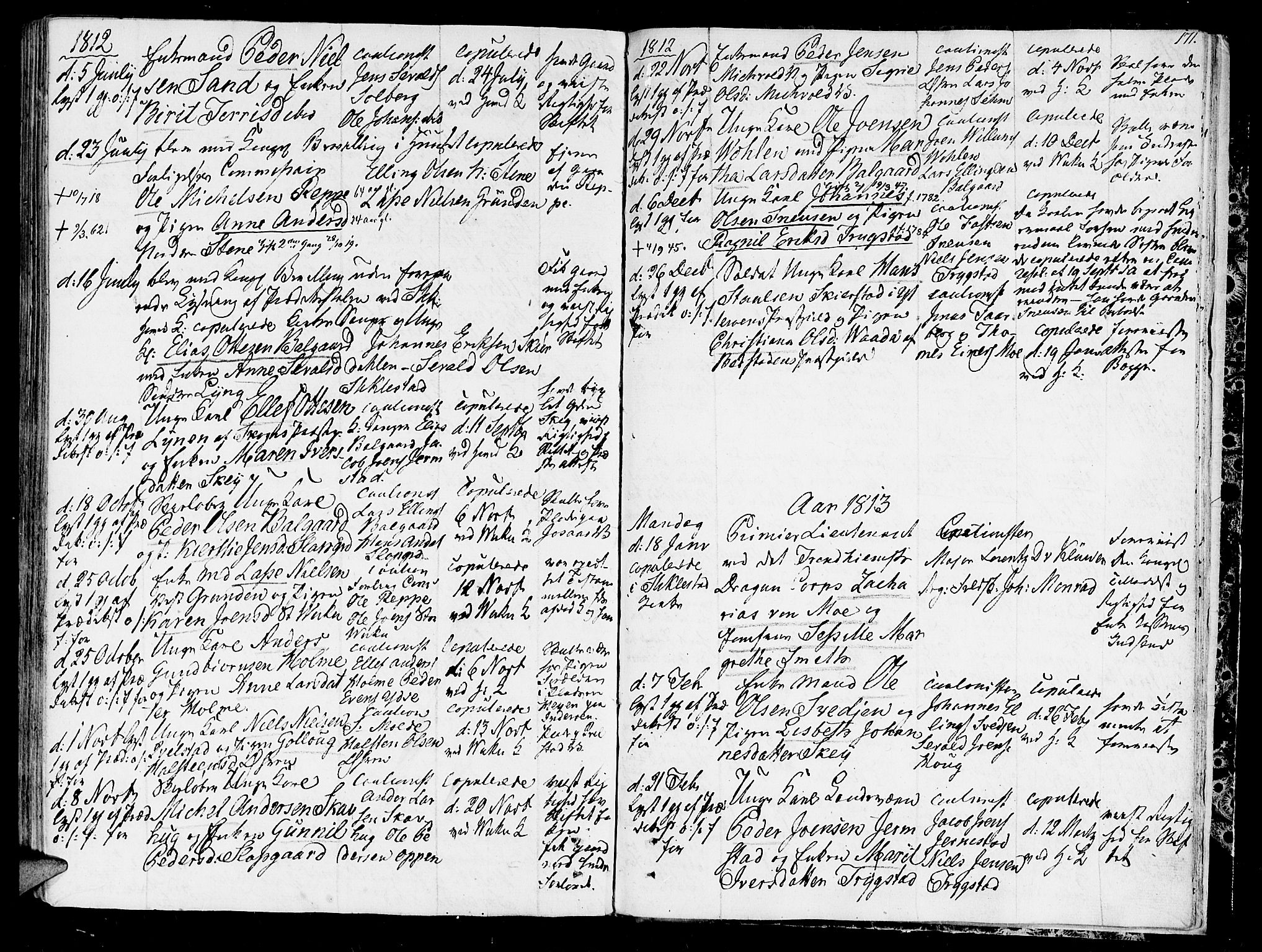 Ministerialprotokoller, klokkerbøker og fødselsregistre - Nord-Trøndelag, AV/SAT-A-1458/723/L0233: Parish register (official) no. 723A04, 1805-1816, p. 171