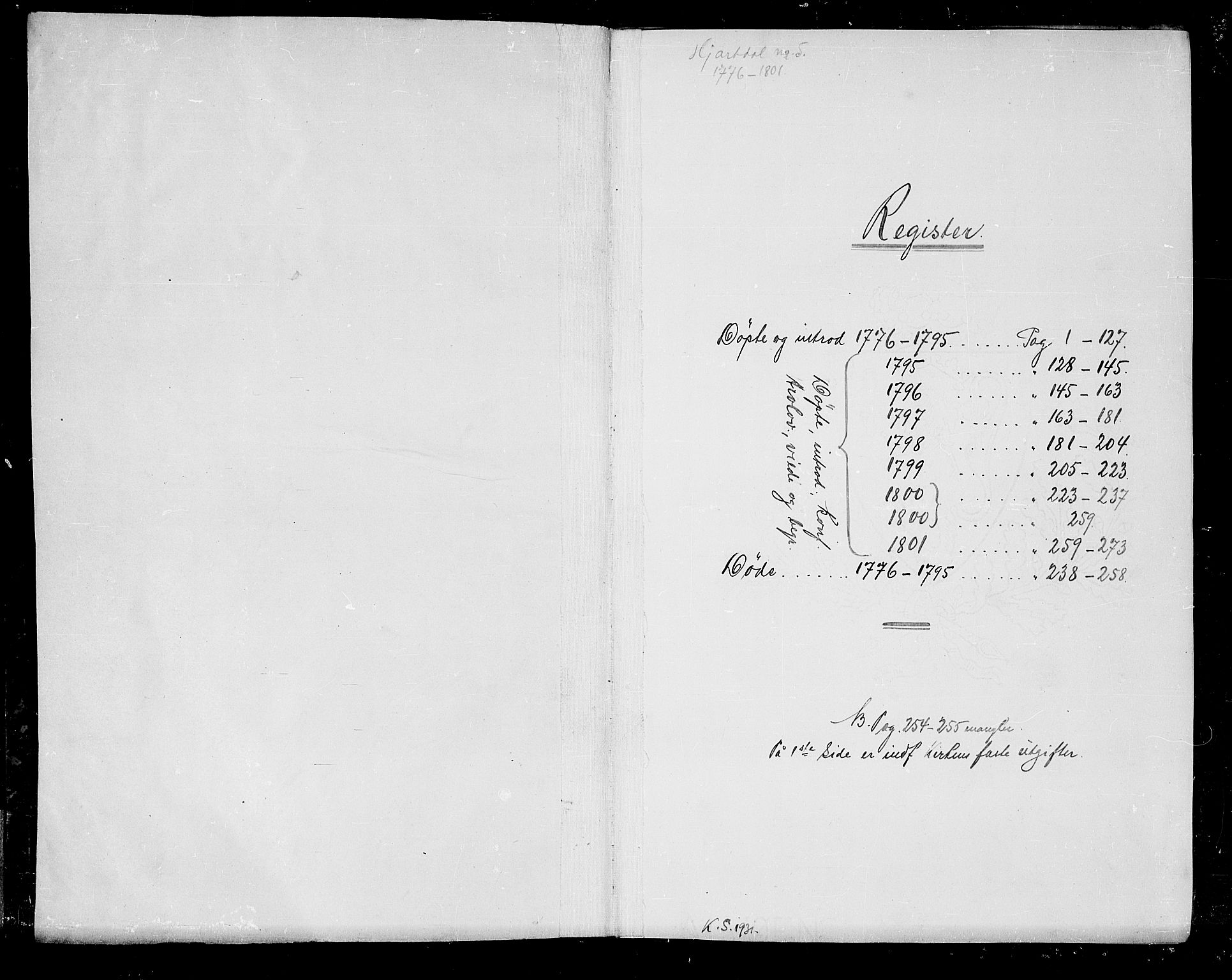 Hjartdal kirkebøker, AV/SAKO-A-270/F/Fa/L0005: Parish register (official) no. I 5, 1776-1801