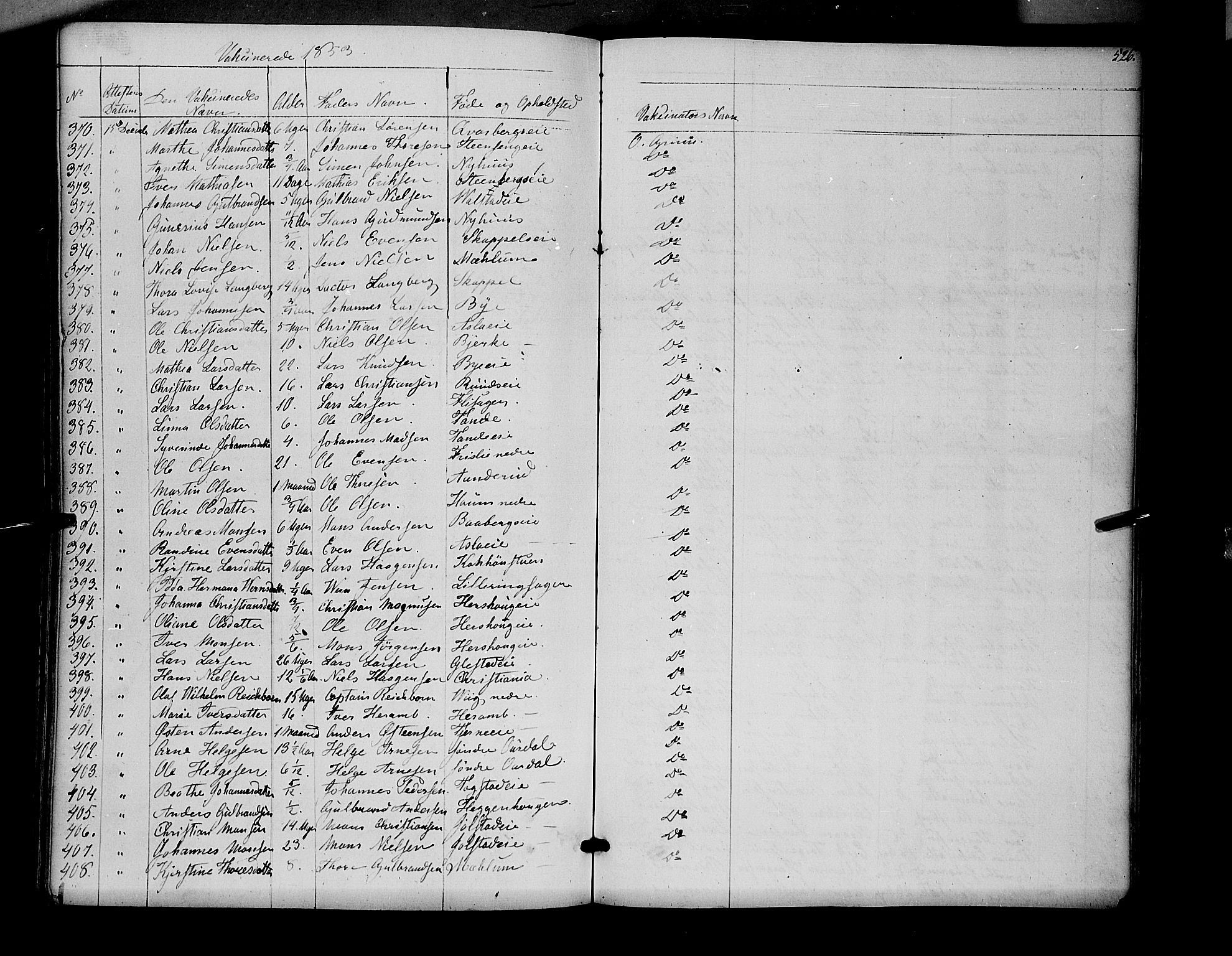 Ringsaker prestekontor, AV/SAH-PREST-014/K/Ka/L0009: Parish register (official) no. 9, 1850-1860, p. 526