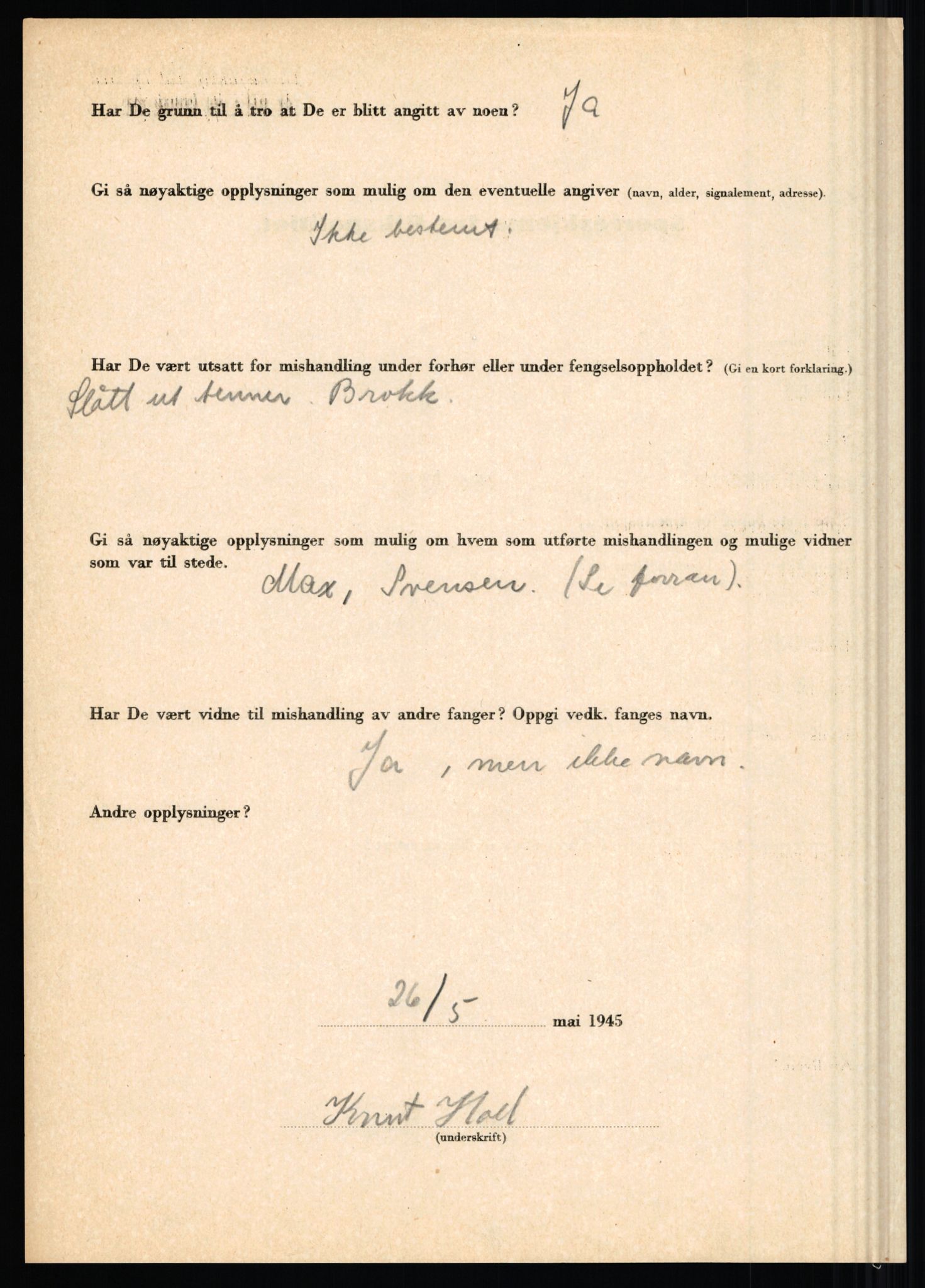Rikspolitisjefen, AV/RA-S-1560/L/L0007: Heen, Erik C. - Iversen, Trygve, 1940-1945, p. 396