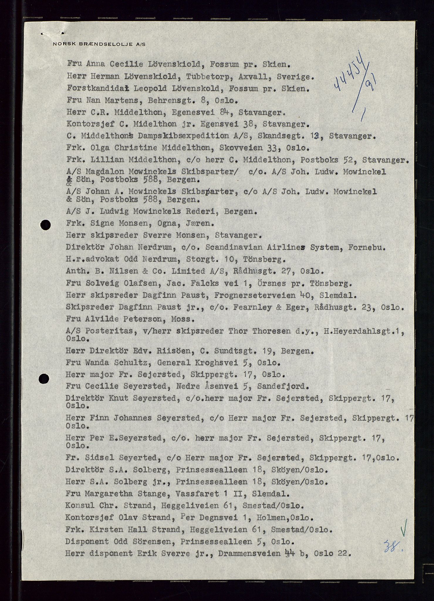 PA 1544 - Norsk Brændselolje A/S, AV/SAST-A-101965/1/A/Aa/L0007/0003: Generalforsamling / Generalforsamling 1956, ekstraordinær generalforsamling 1957, 1956-1957, p. 106