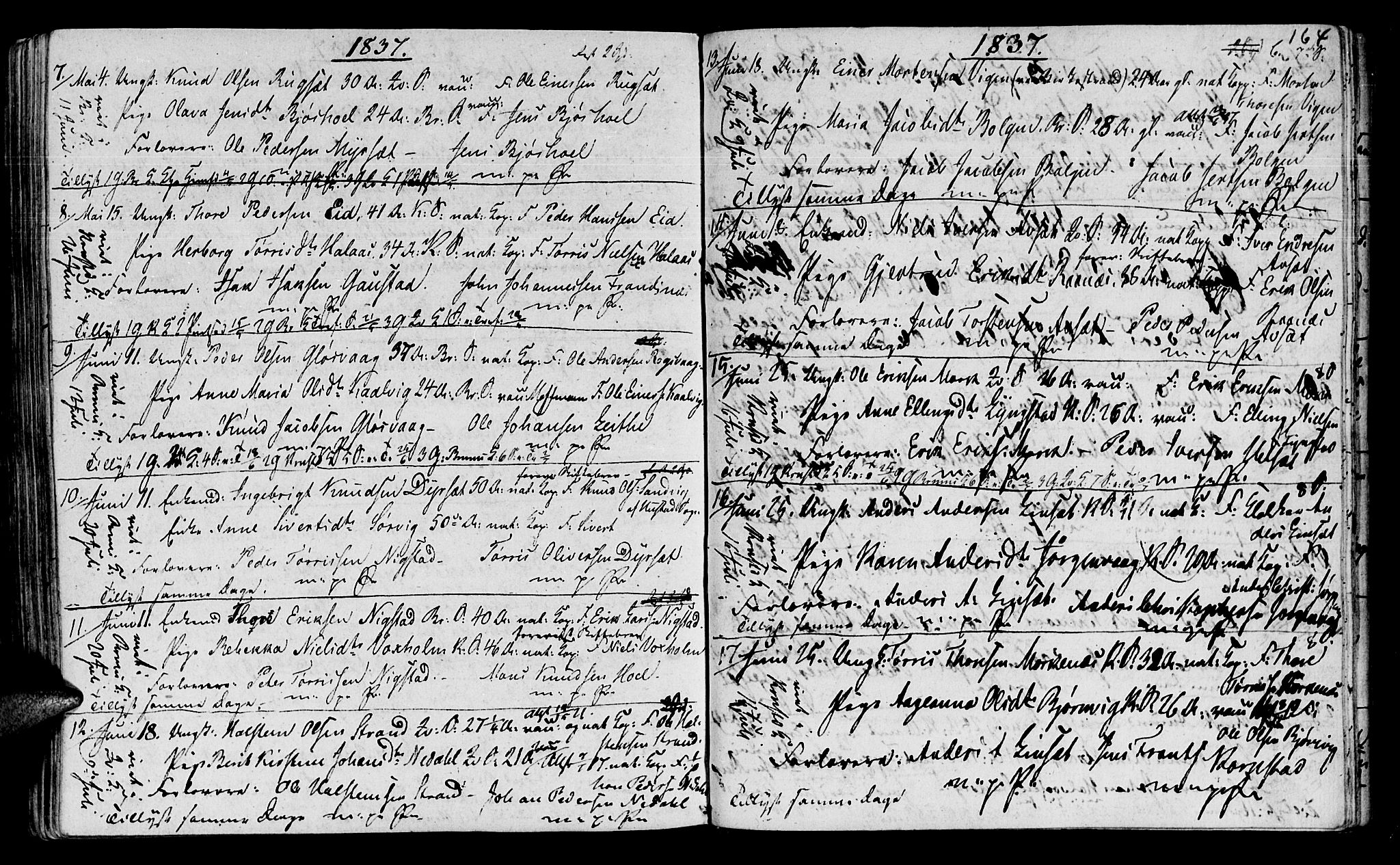 Ministerialprotokoller, klokkerbøker og fødselsregistre - Møre og Romsdal, SAT/A-1454/568/L0795: Parish register (official) no. 568A04, 1802-1845, p. 164