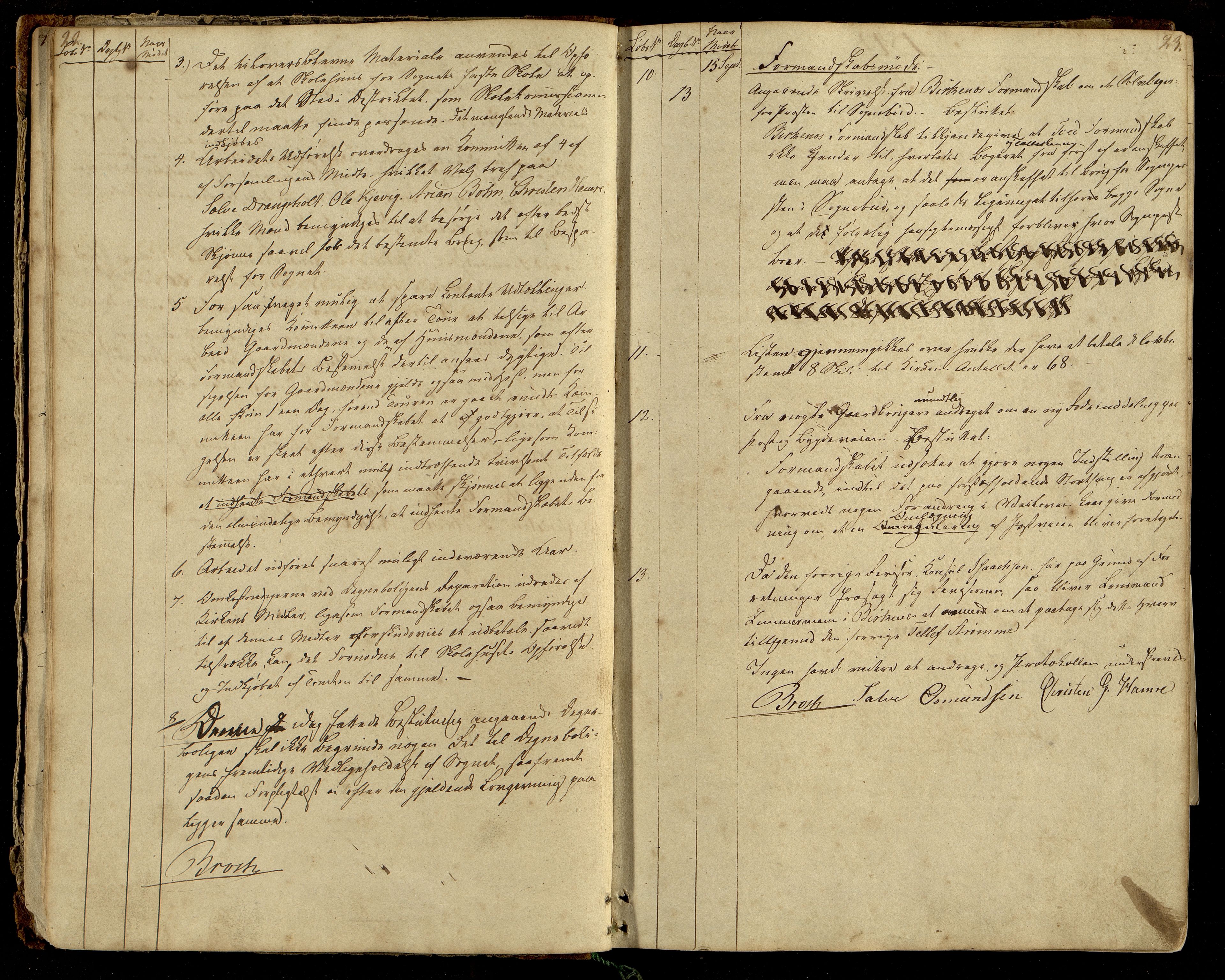 Tveit kommune - Formannskapet/ Kommunestyret, ARKSOR/1001TV120/A/L0001: Møtebok (d), 1838-1865
