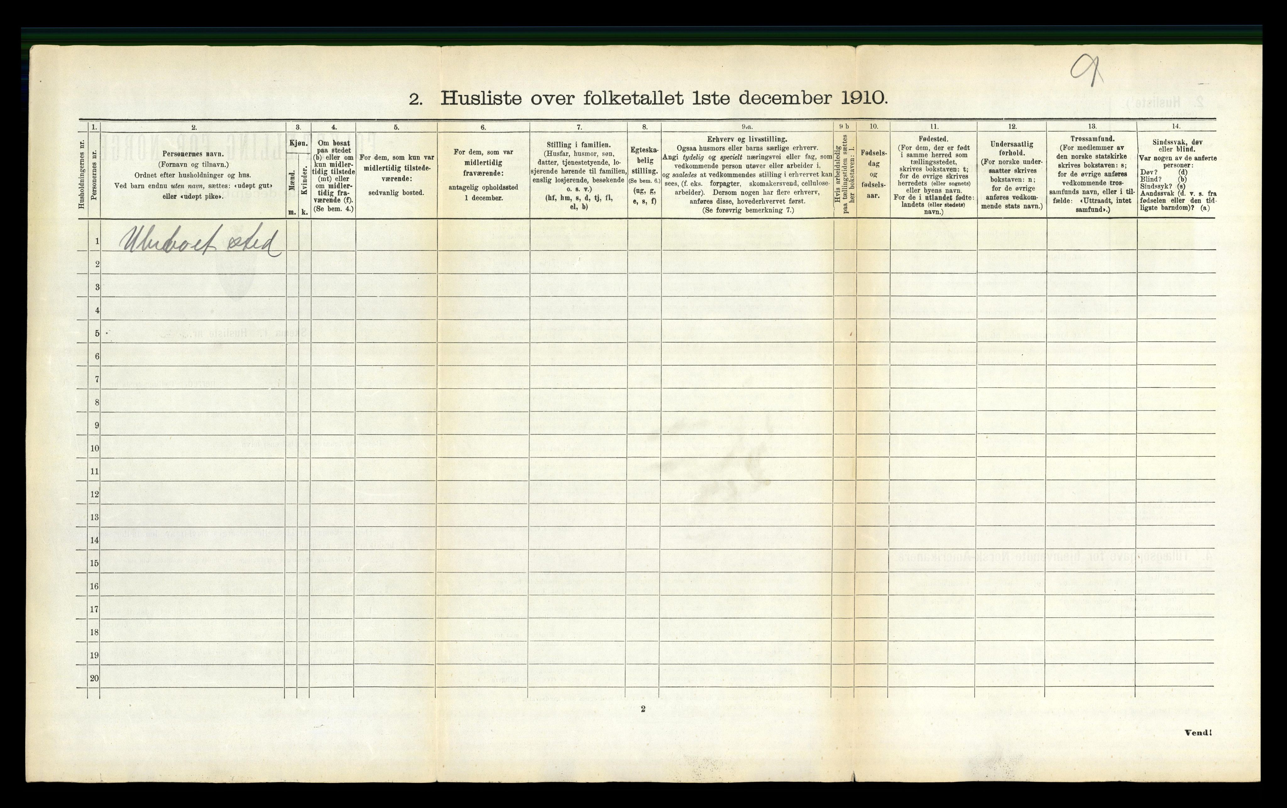 RA, 1910 census for Hadsel, 1910, p. 1748