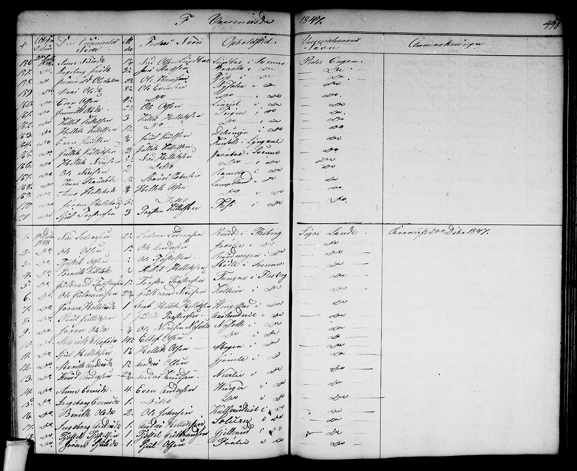 Flesberg kirkebøker, SAKO/A-18/G/Ga/L0002: Parish register (copy) no. I 2, 1834-1860, p. 490