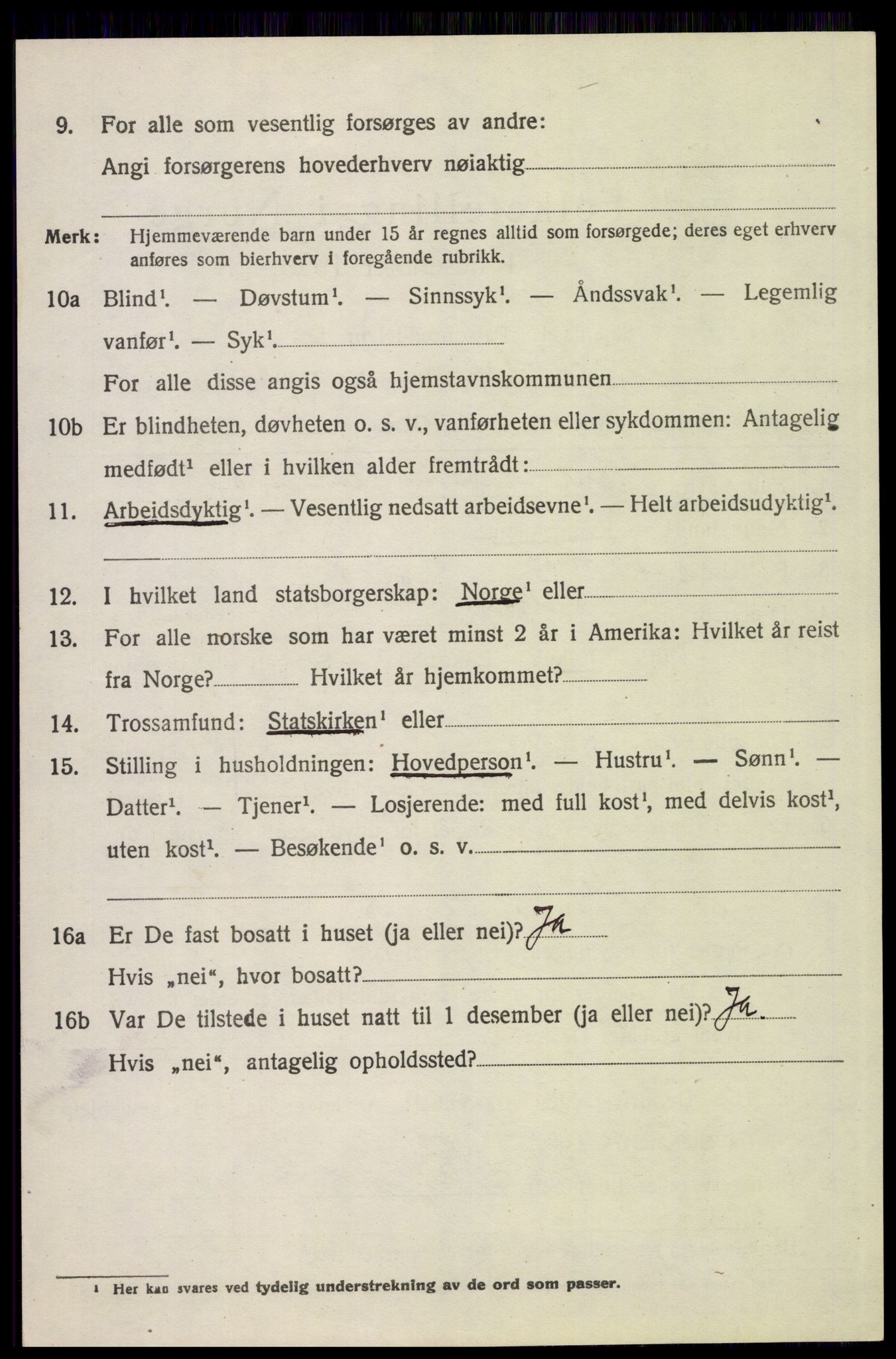 SAH, 1920 census for Alvdal, 1920, p. 4913