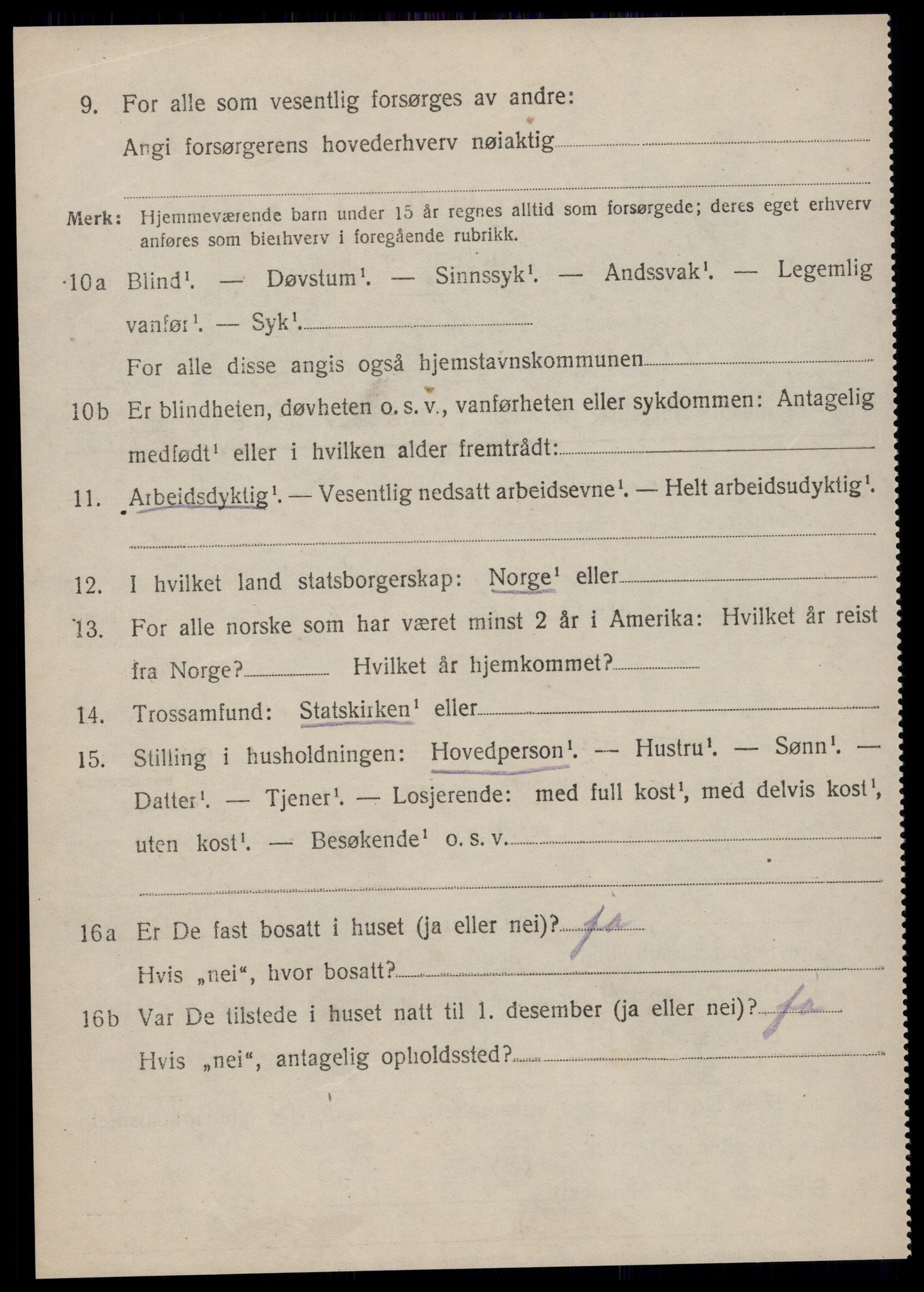 SAT, 1920 census for Borgund, 1920, p. 18863