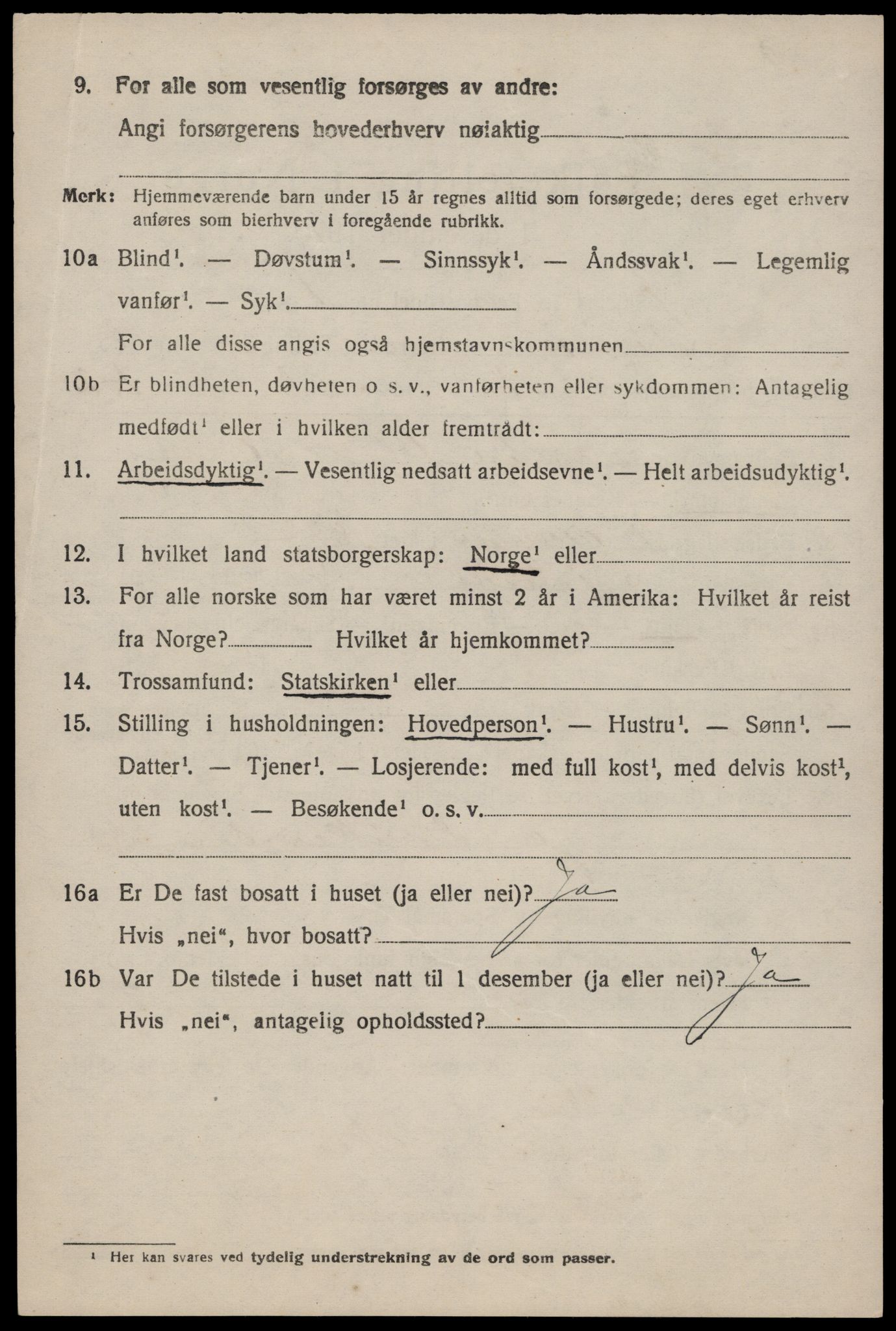 SAST, 1920 census for Finnøy, 1920, p. 3263