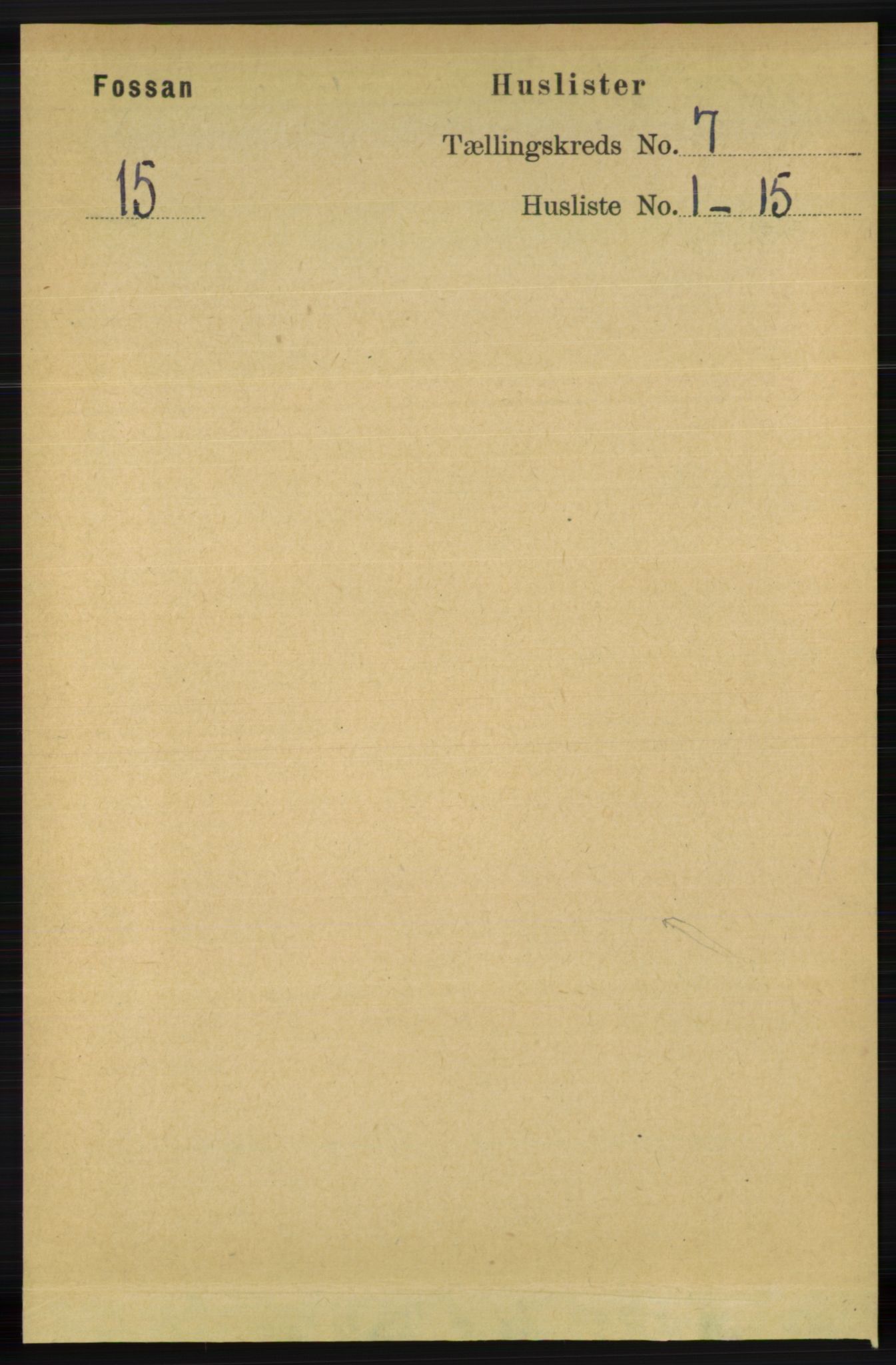 RA, 1891 census for 1129 Forsand, 1891, p. 1189