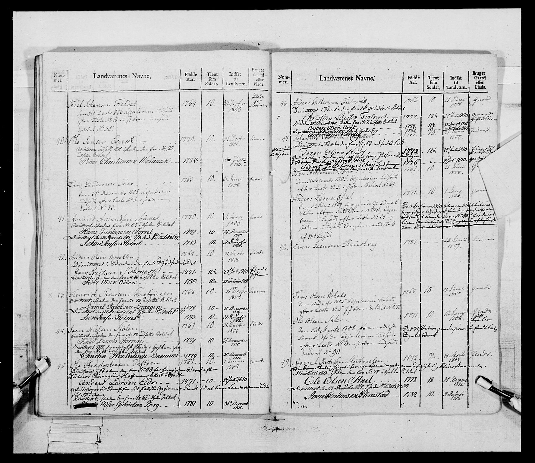 Generalitets- og kommissariatskollegiet, Det kongelige norske kommissariatskollegium, AV/RA-EA-5420/E/Eh/L0083b: 2. Trondheimske nasjonale infanteriregiment, 1810, p. 181