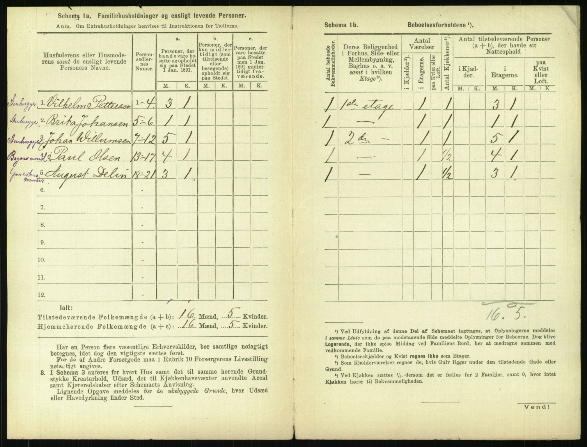 RA, 1891 census for 0301 Kristiania, 1891, p. 149133