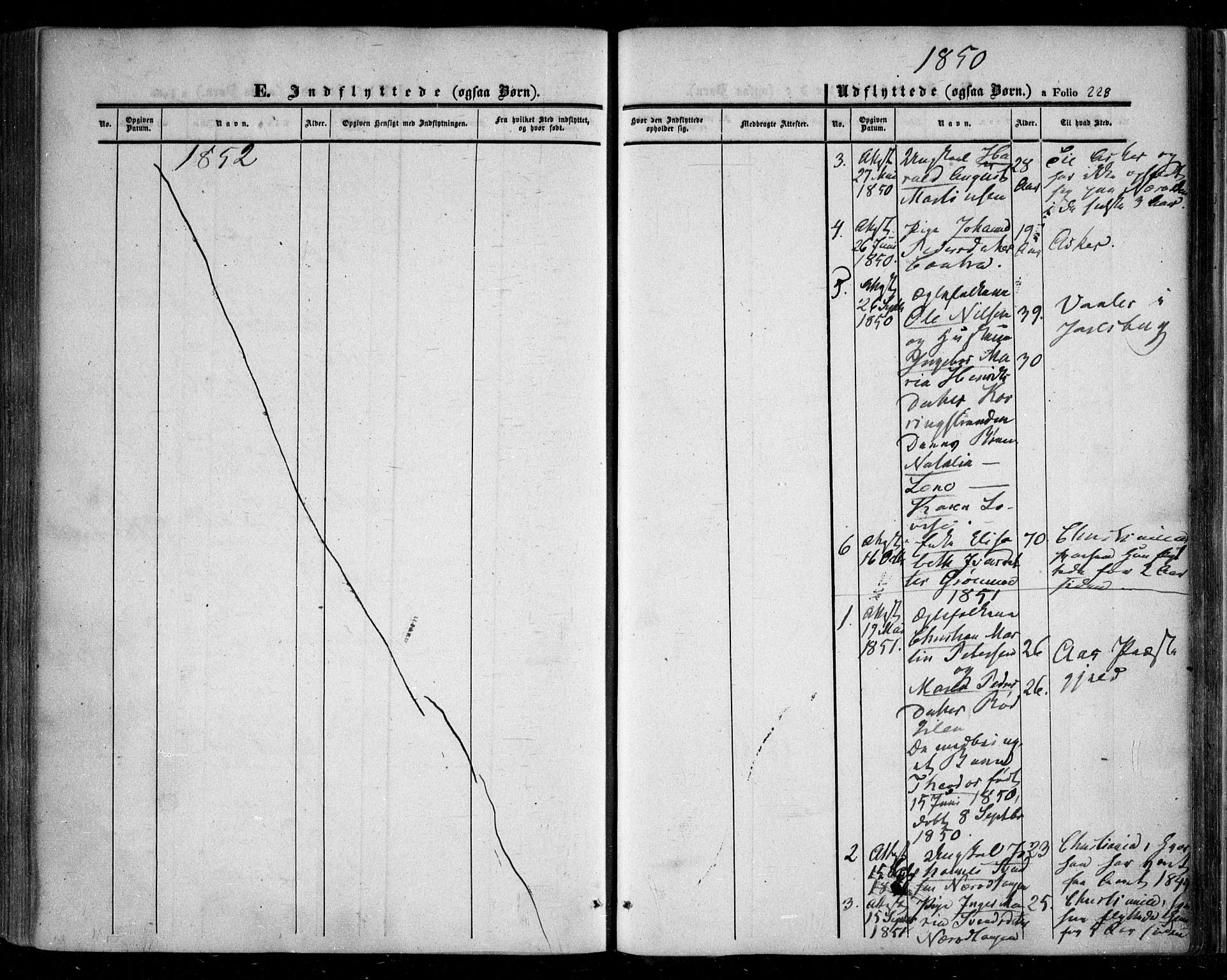 Nesodden prestekontor Kirkebøker, AV/SAO-A-10013/F/Fa/L0007: Parish register (official) no. I 7, 1848-1868, p. 228