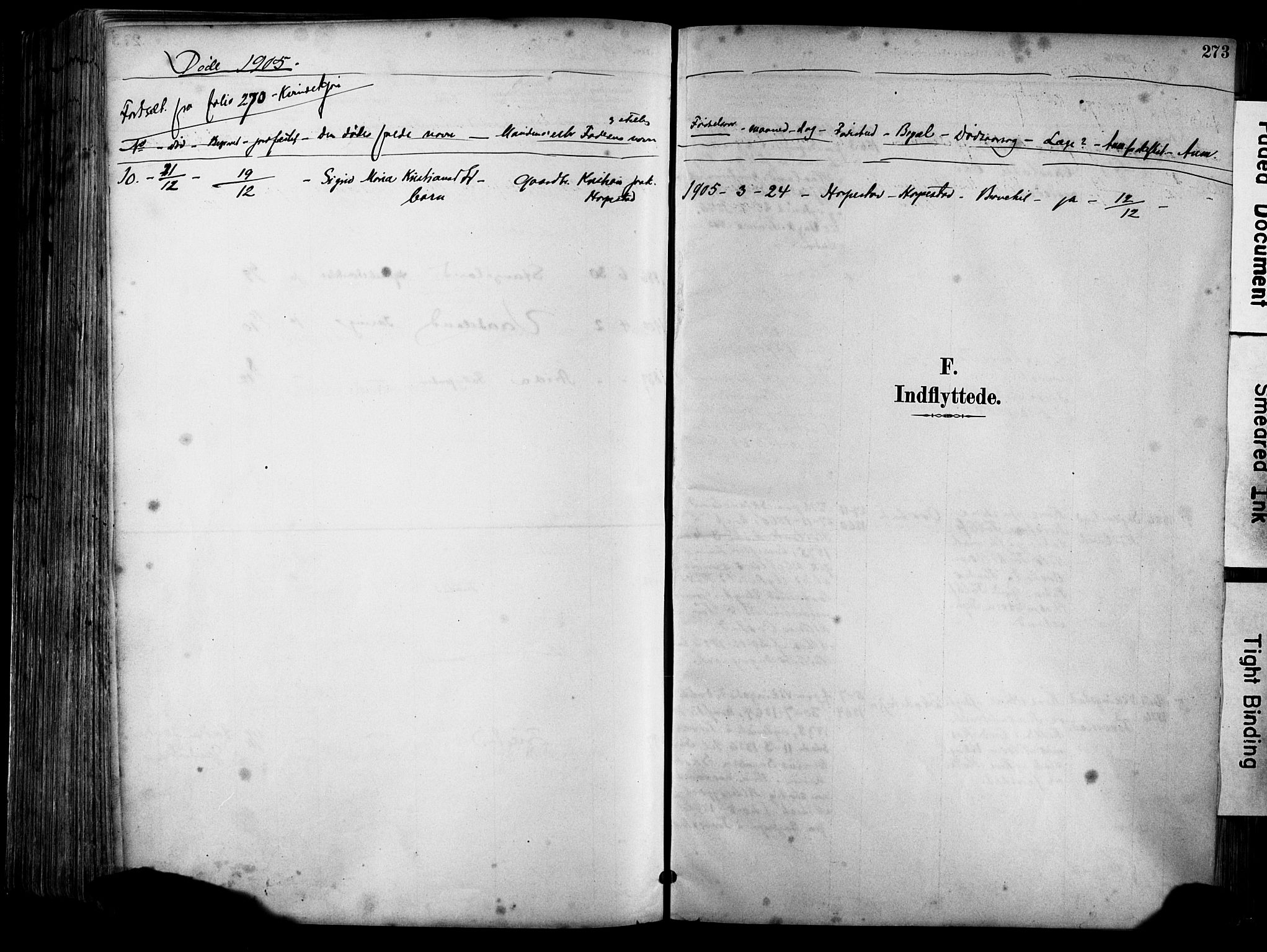 Klepp sokneprestkontor, SAST/A-101803/001/3/30BA/L0009: Parish register (official) no. A 7, 1886-1915, p. 273
