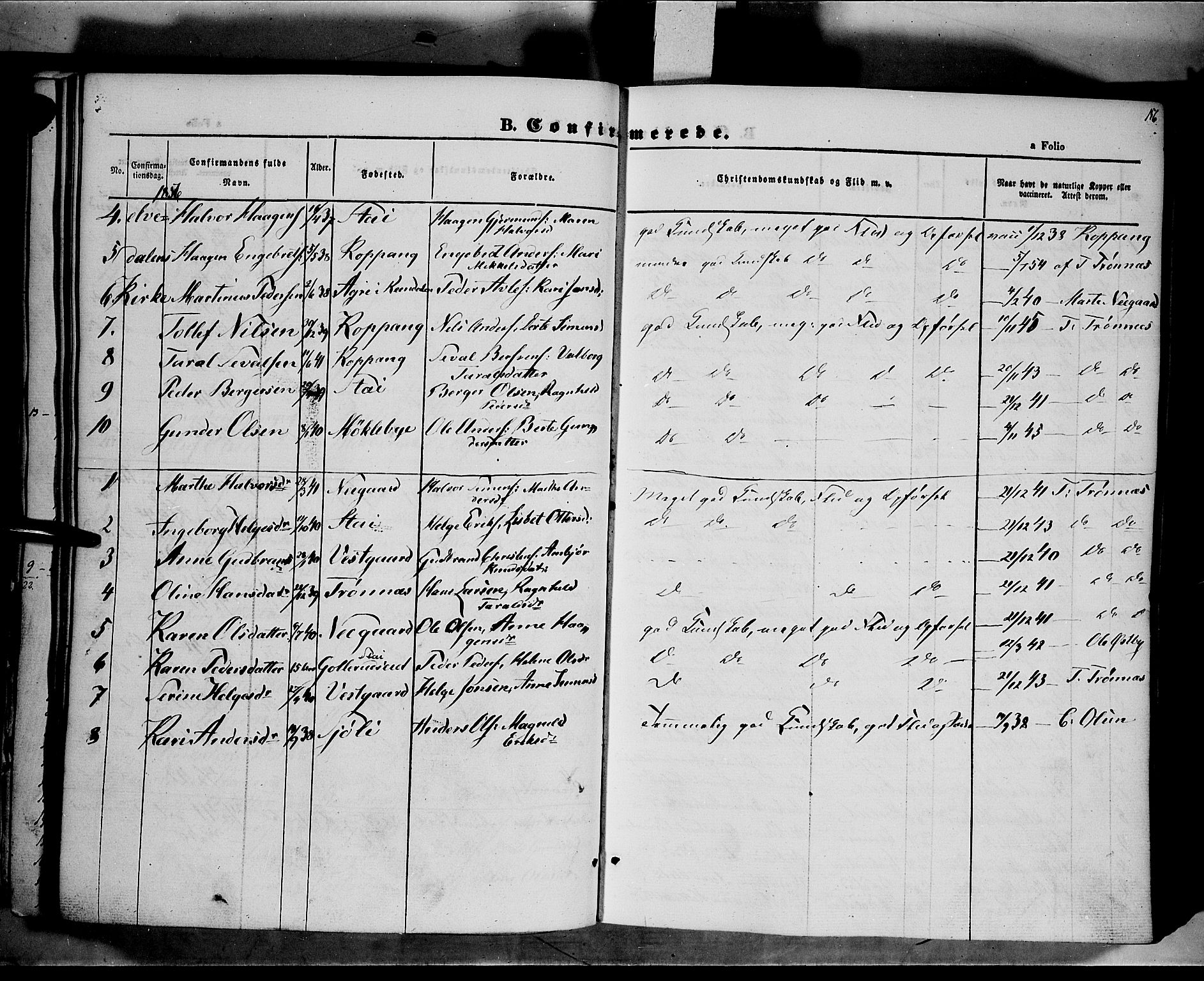 Åmot prestekontor, Hedmark, AV/SAH-PREST-056/H/Ha/Haa/L0006: Parish register (official) no. 6, 1842-1861, p. 156