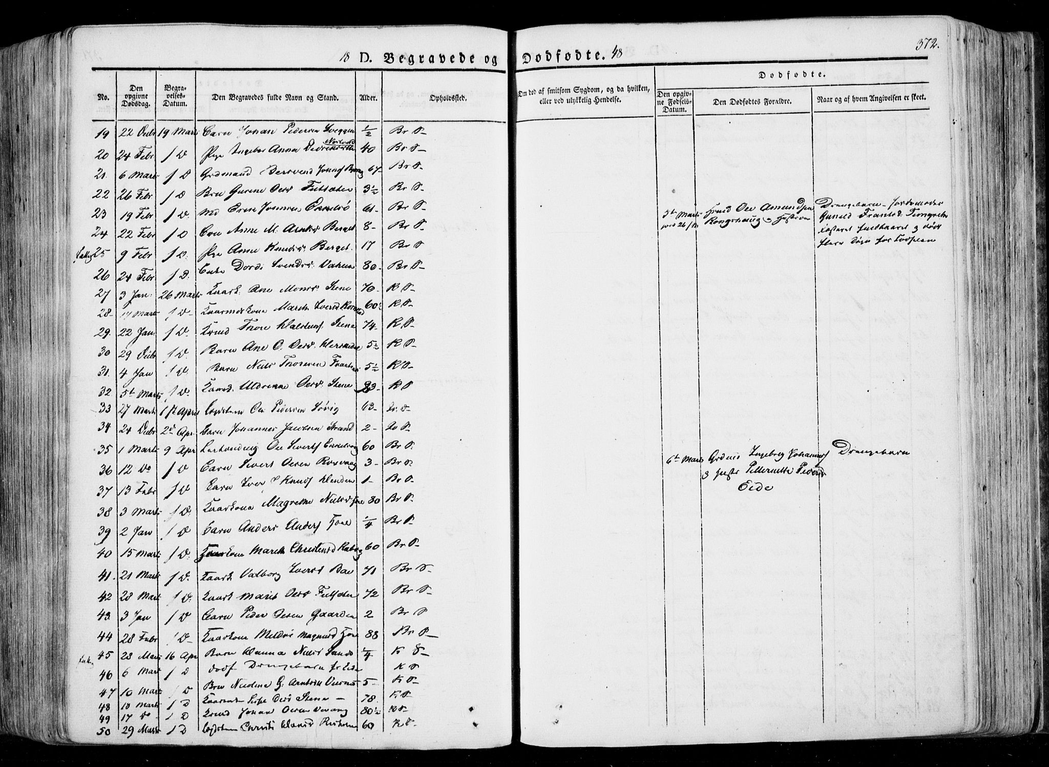 Ministerialprotokoller, klokkerbøker og fødselsregistre - Møre og Romsdal, SAT/A-1454/568/L0803: Parish register (official) no. 568A10, 1830-1853, p. 372