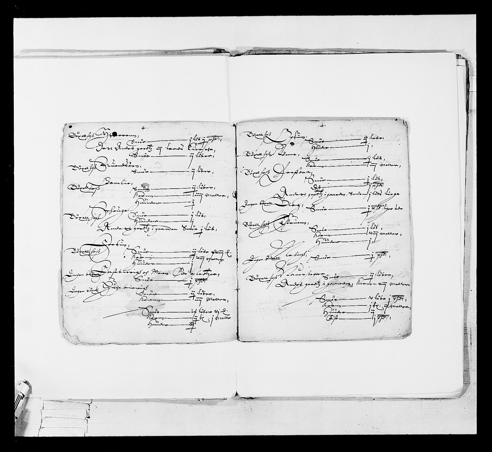 Stattholderembetet 1572-1771, AV/RA-EA-2870/Ek/L0017/0001: Jordebøker 1633-1658: / Adelsjordebøker, 1633-1639, p. 205