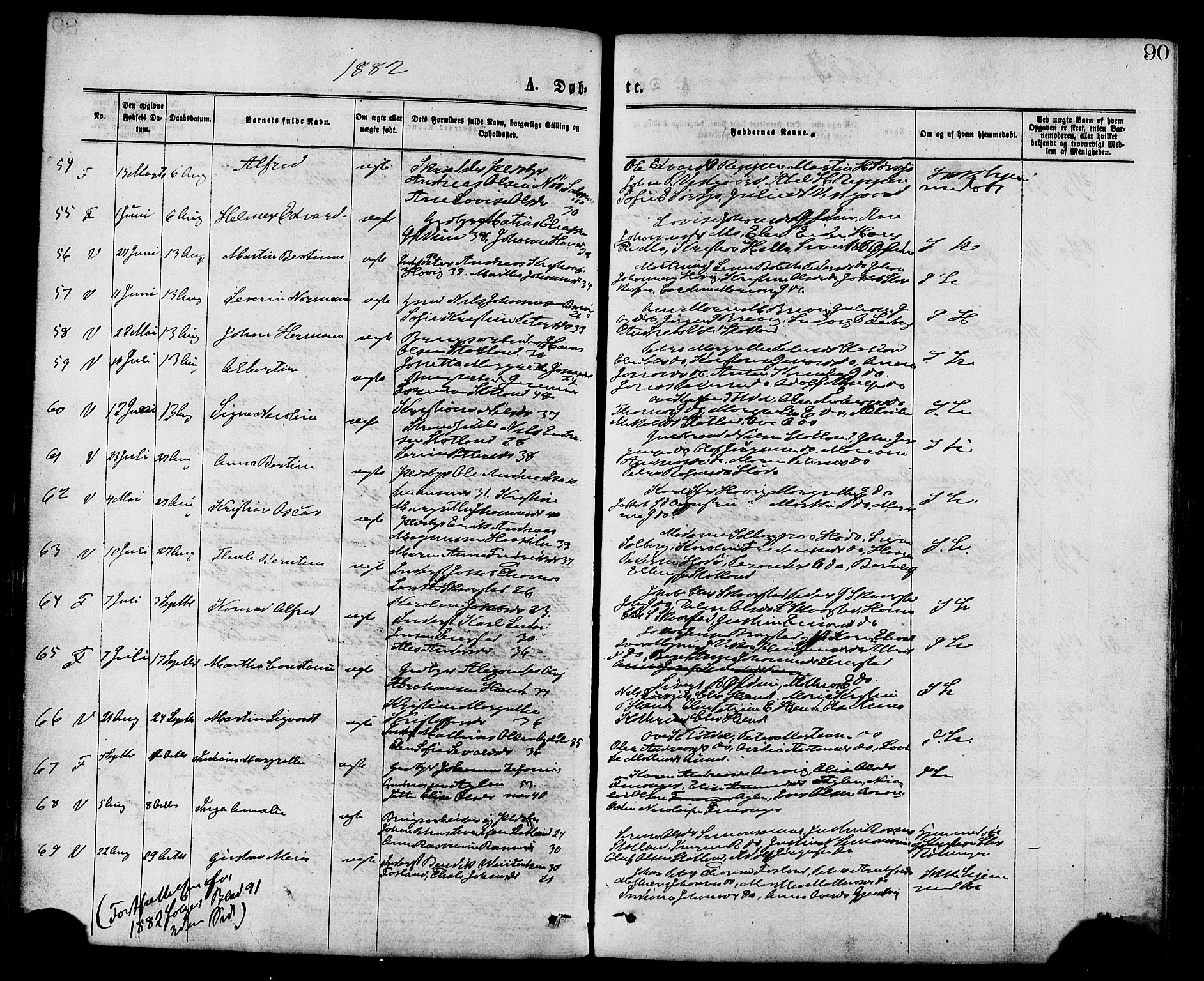 Ministerialprotokoller, klokkerbøker og fødselsregistre - Nord-Trøndelag, SAT/A-1458/773/L0616: Parish register (official) no. 773A07, 1870-1887, p. 90