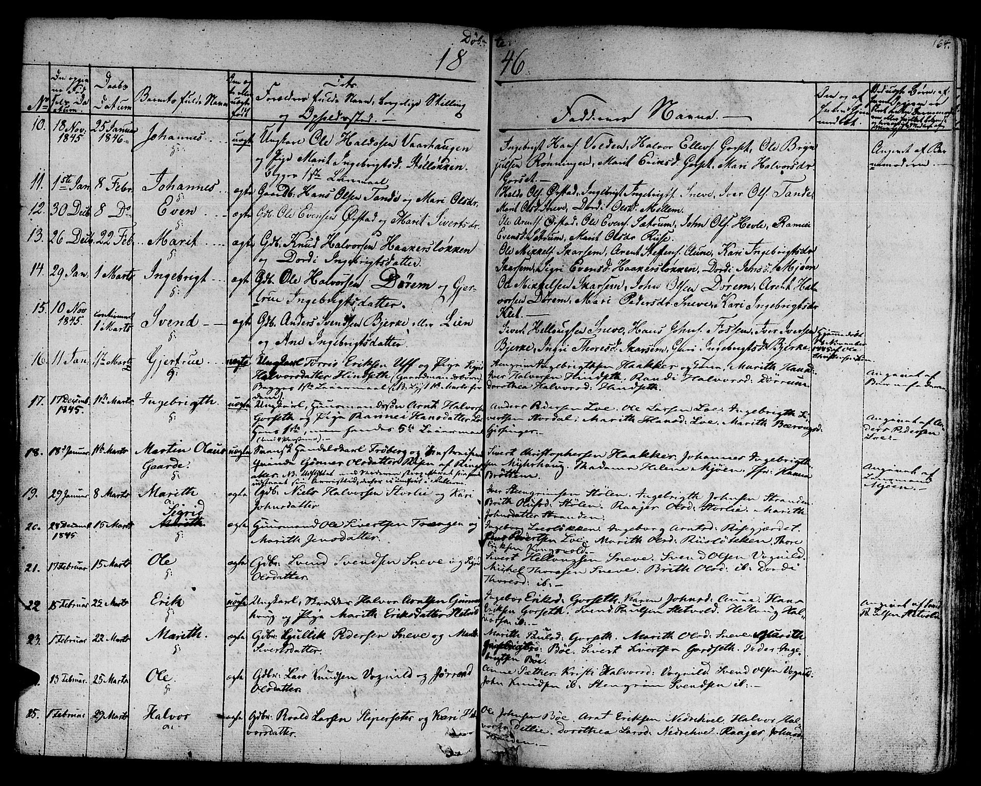 Ministerialprotokoller, klokkerbøker og fødselsregistre - Sør-Trøndelag, SAT/A-1456/678/L0897: Parish register (official) no. 678A06-07, 1821-1847, p. 164