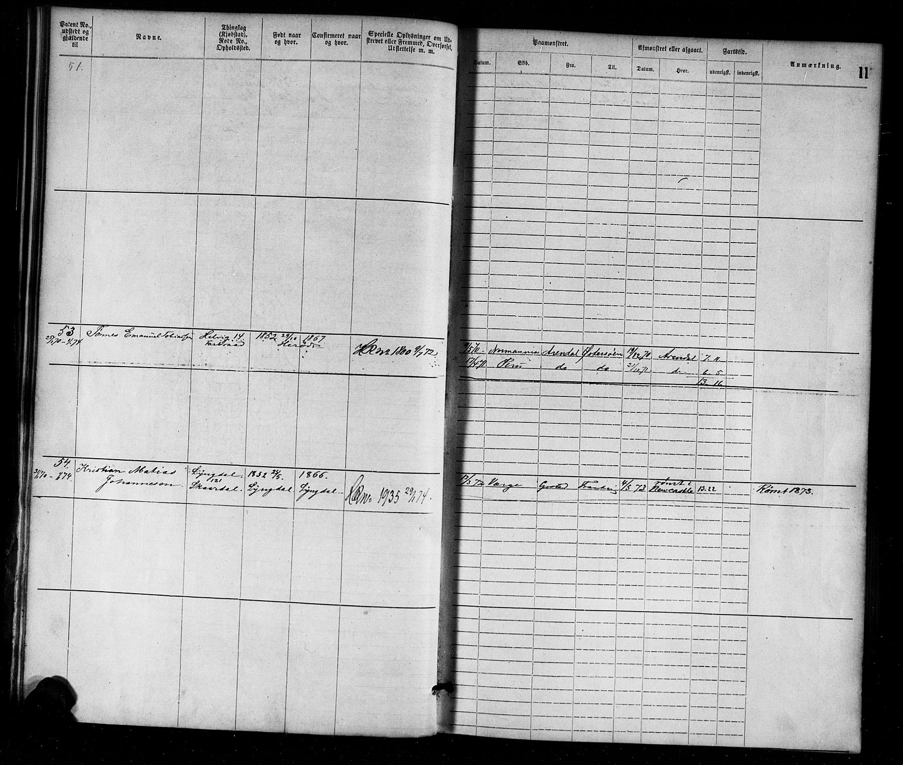 Farsund mønstringskrets, AV/SAK-2031-0017/F/Fa/L0001: Annotasjonsrulle nr 1-1920 med register, M-1, 1869-1877, p. 37