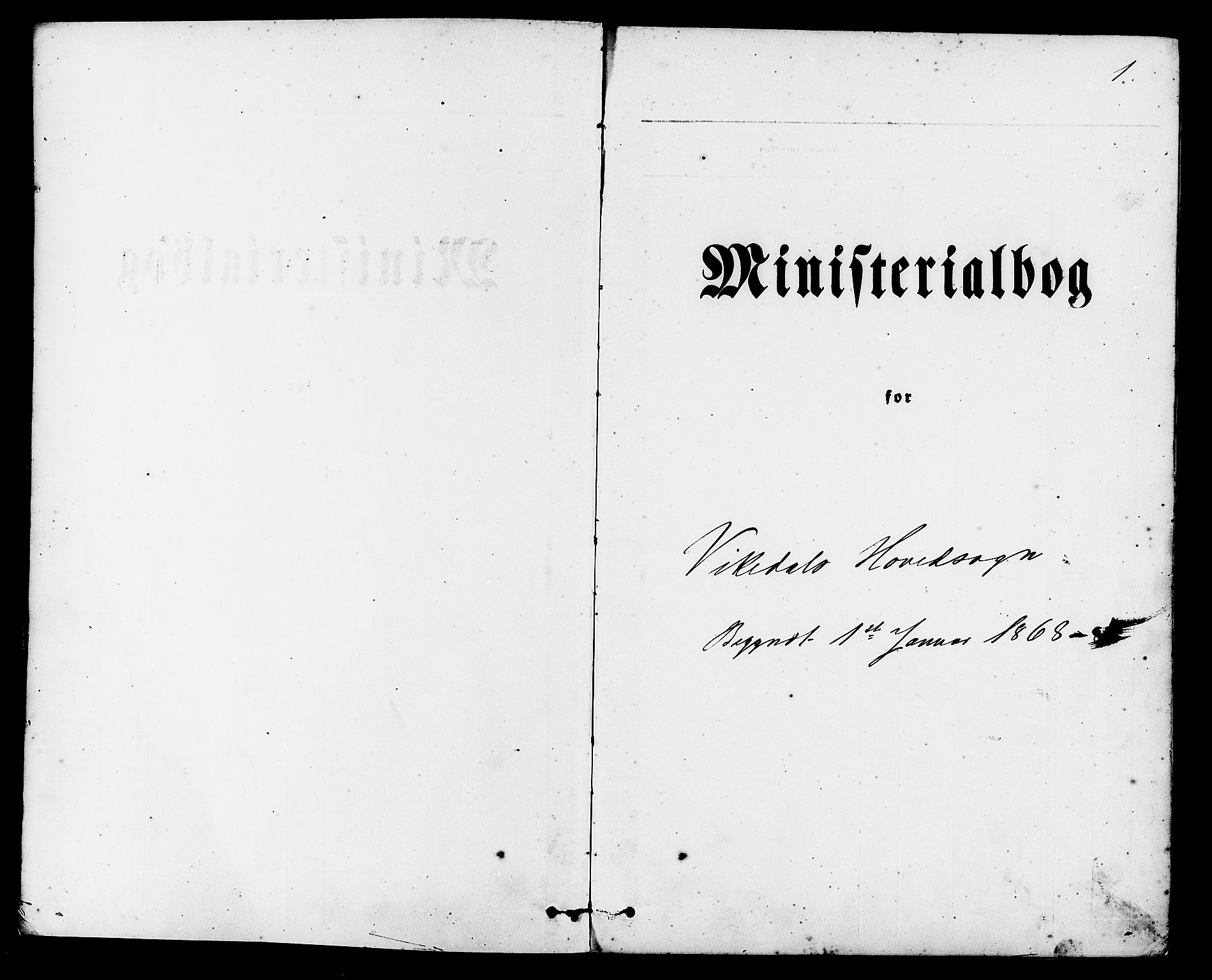 Vikedal sokneprestkontor, SAST/A-101840/01/IV: Parish register (official) no. A 7, 1868-1883, p. 1