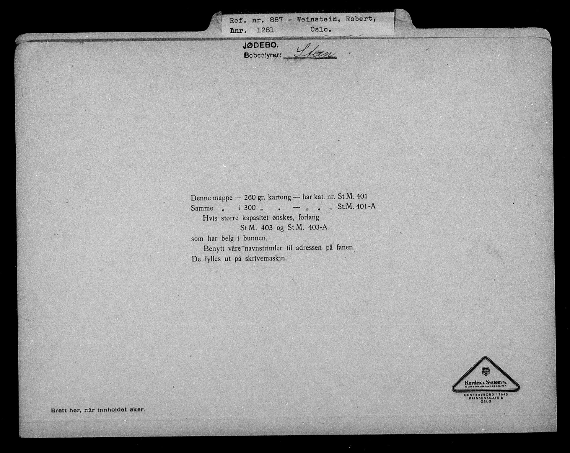 Justisdepartementet, Tilbakeføringskontoret for inndratte formuer, RA/S-1564/H/Hc/Hcb/L0916: --, 1945-1947, p. 966