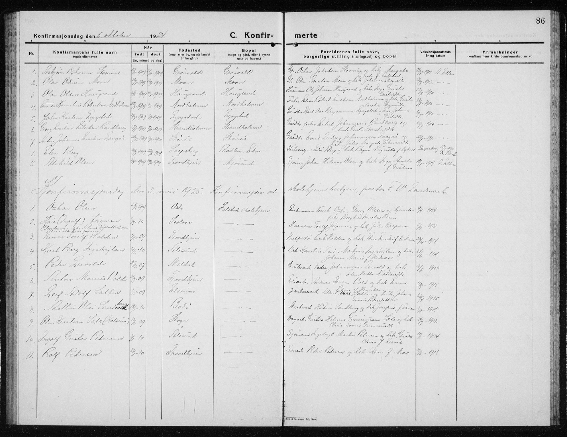 Ministerialprotokoller, klokkerbøker og fødselsregistre - Nord-Trøndelag, SAT/A-1458/719/L0180: Parish register (copy) no. 719C01, 1878-1940, p. 86