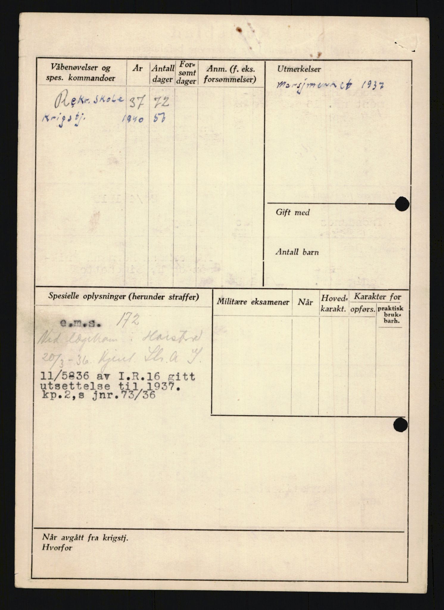 Forsvaret, Troms infanteriregiment nr. 16, AV/RA-RAFA-3146/P/Pa/L0020: Rulleblad for regimentets menige mannskaper, årsklasse 1936, 1936, p. 198