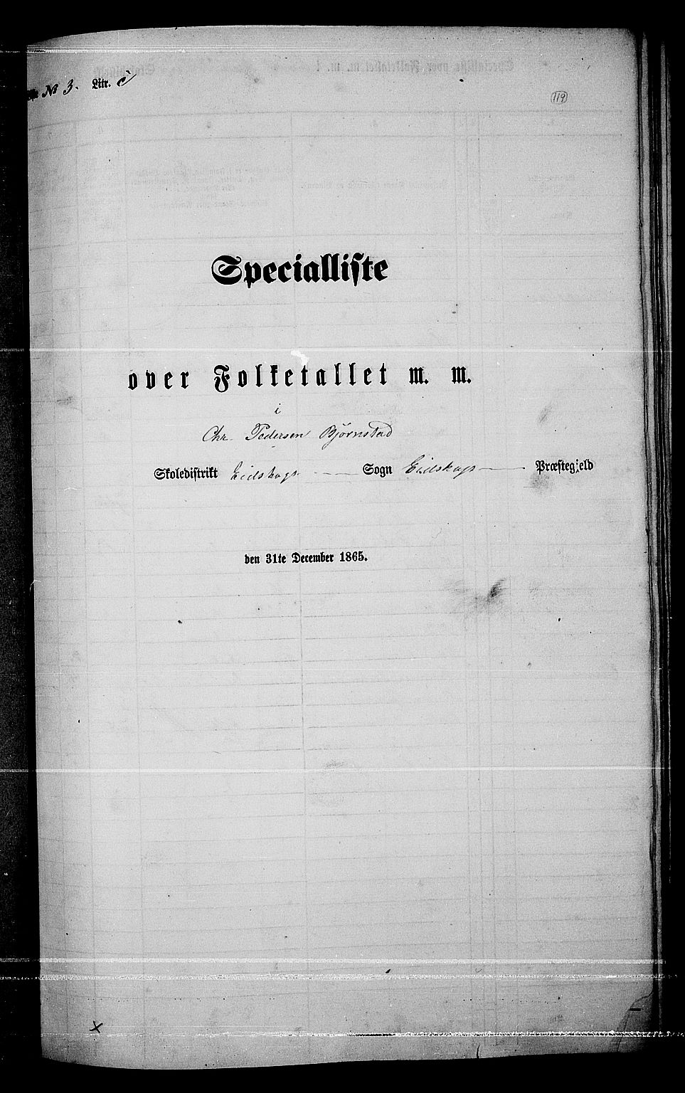 RA, 1865 census for Eidskog, 1865, p. 106