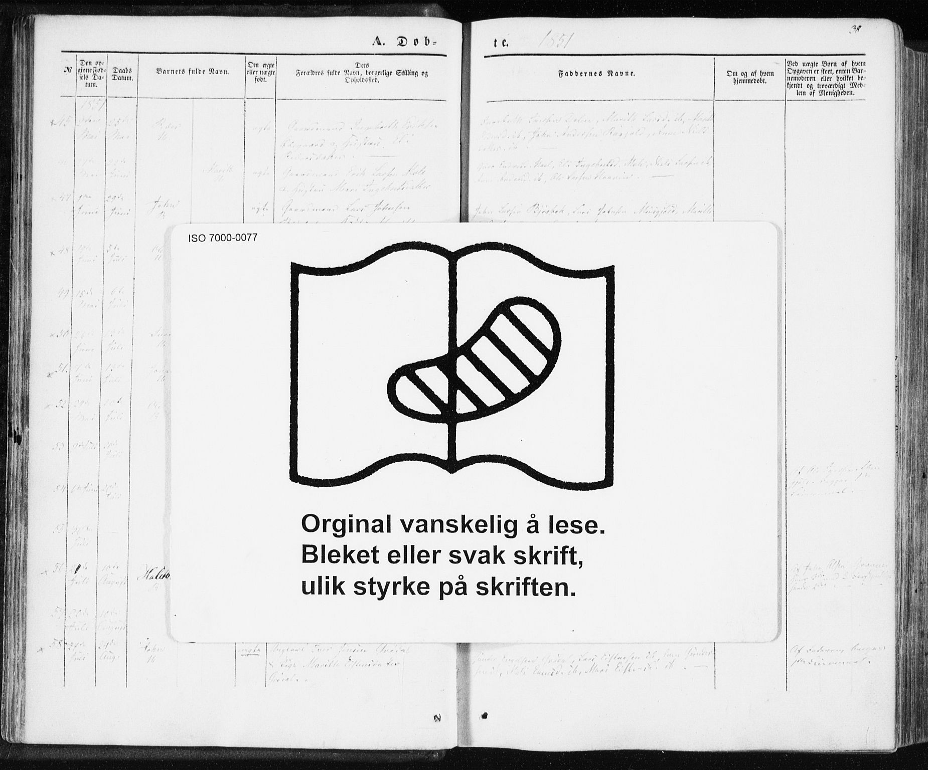 Ministerialprotokoller, klokkerbøker og fødselsregistre - Møre og Romsdal, AV/SAT-A-1454/590/L1013: Parish register (official) no. 590A05, 1847-1877, p. 38