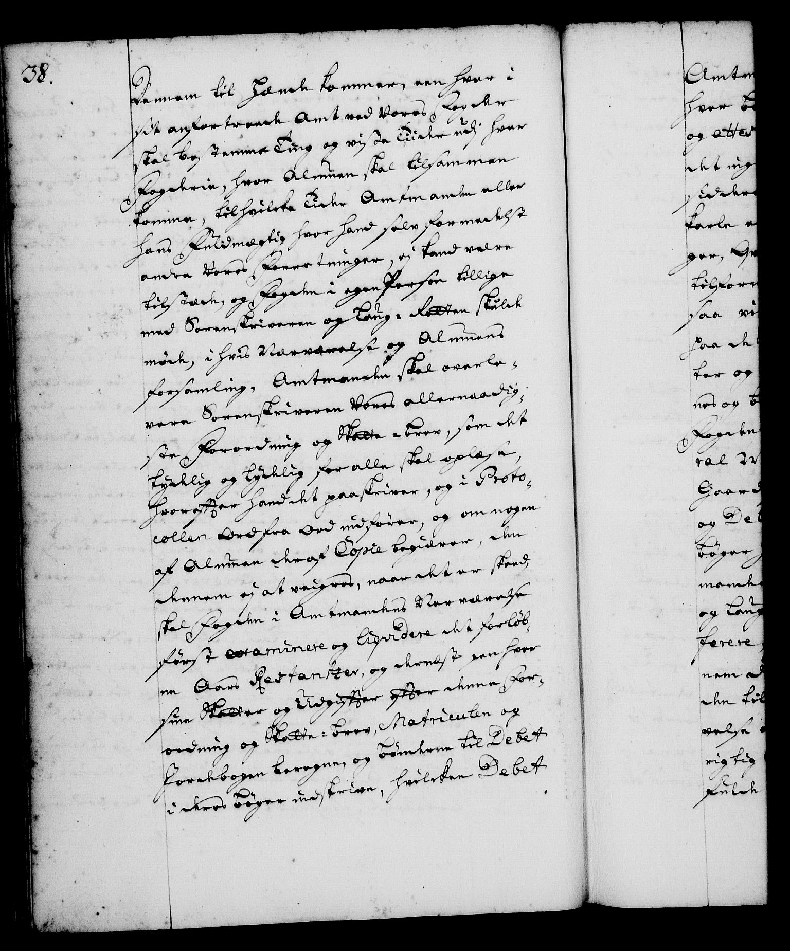 Rentekammeret, Kammerkanselliet, RA/EA-3111/G/Gg/Gga/L0001: Norsk ekspedisjonsprotokoll med register (merket RK 53.1), 1720-1723, p. 38