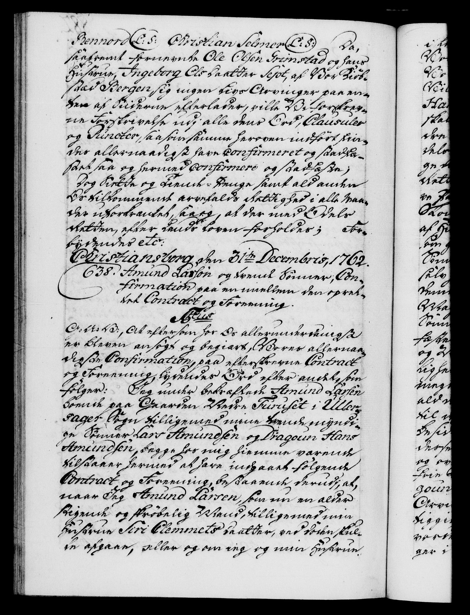 Danske Kanselli 1572-1799, AV/RA-EA-3023/F/Fc/Fca/Fcaa/L0041: Norske registre, 1760-1762, p. 882b