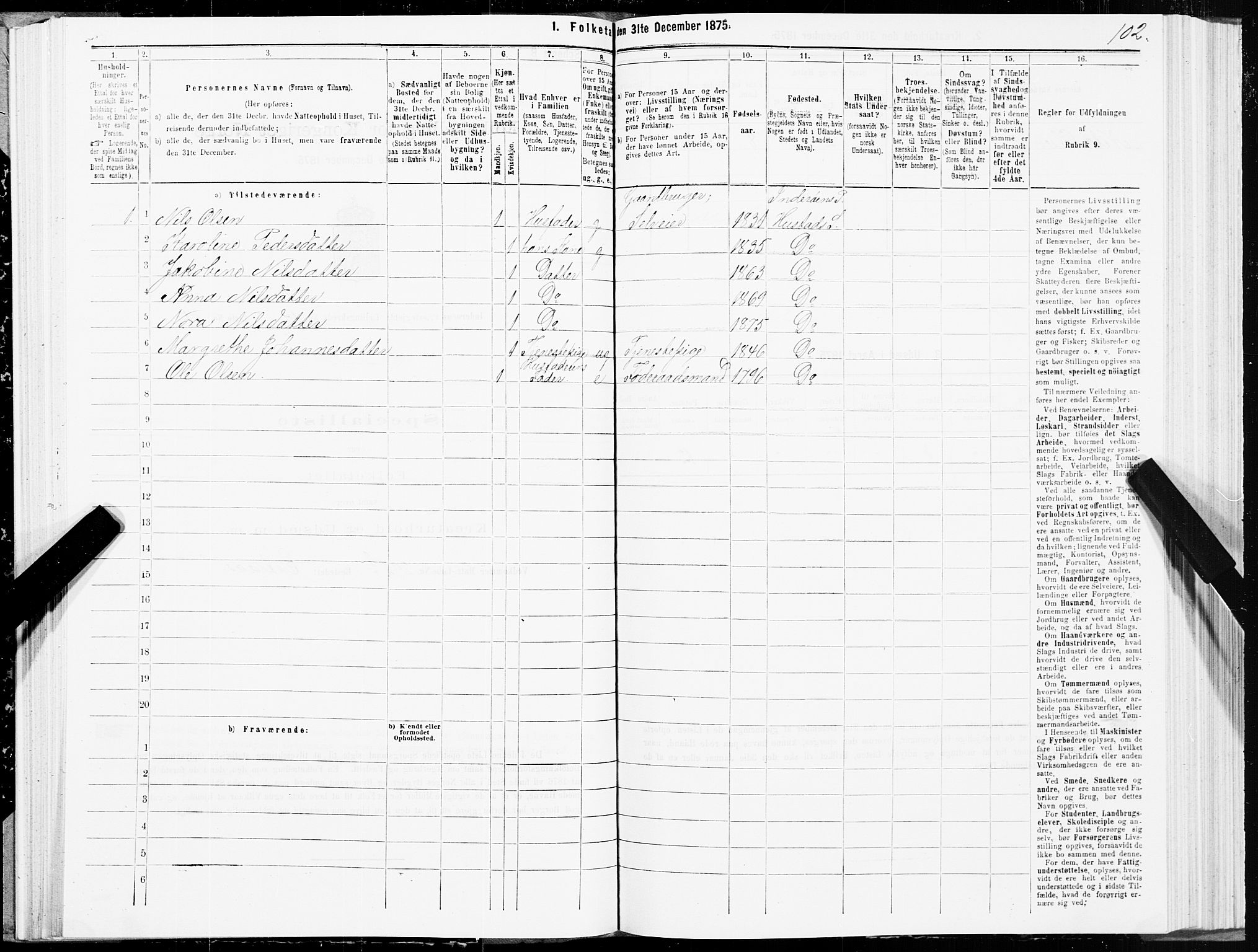 SAT, 1875 census for 1729P Inderøy, 1875, p. 6102