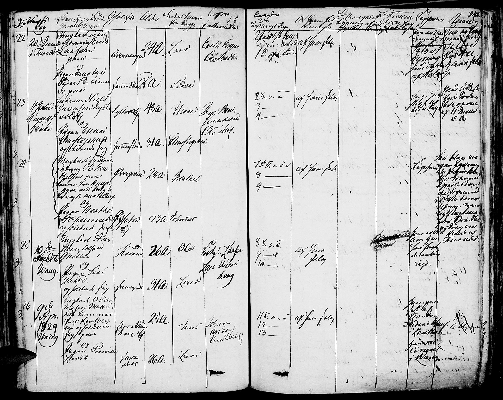 Vang prestekontor, Hedmark, AV/SAH-PREST-008/H/Ha/Haa/L0009: Parish register (official) no. 9, 1826-1841, p. 342