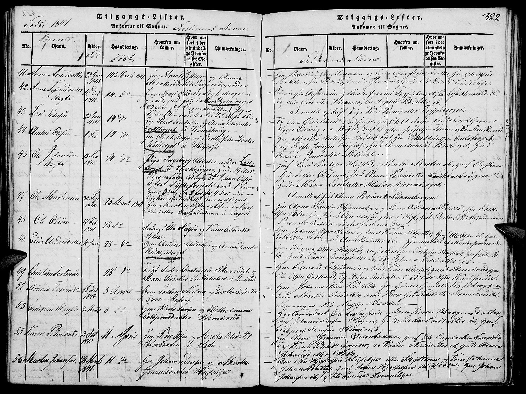 Grue prestekontor, AV/SAH-PREST-036/H/Ha/Hab/L0002: Parish register (copy) no. 2, 1815-1841, p. 322