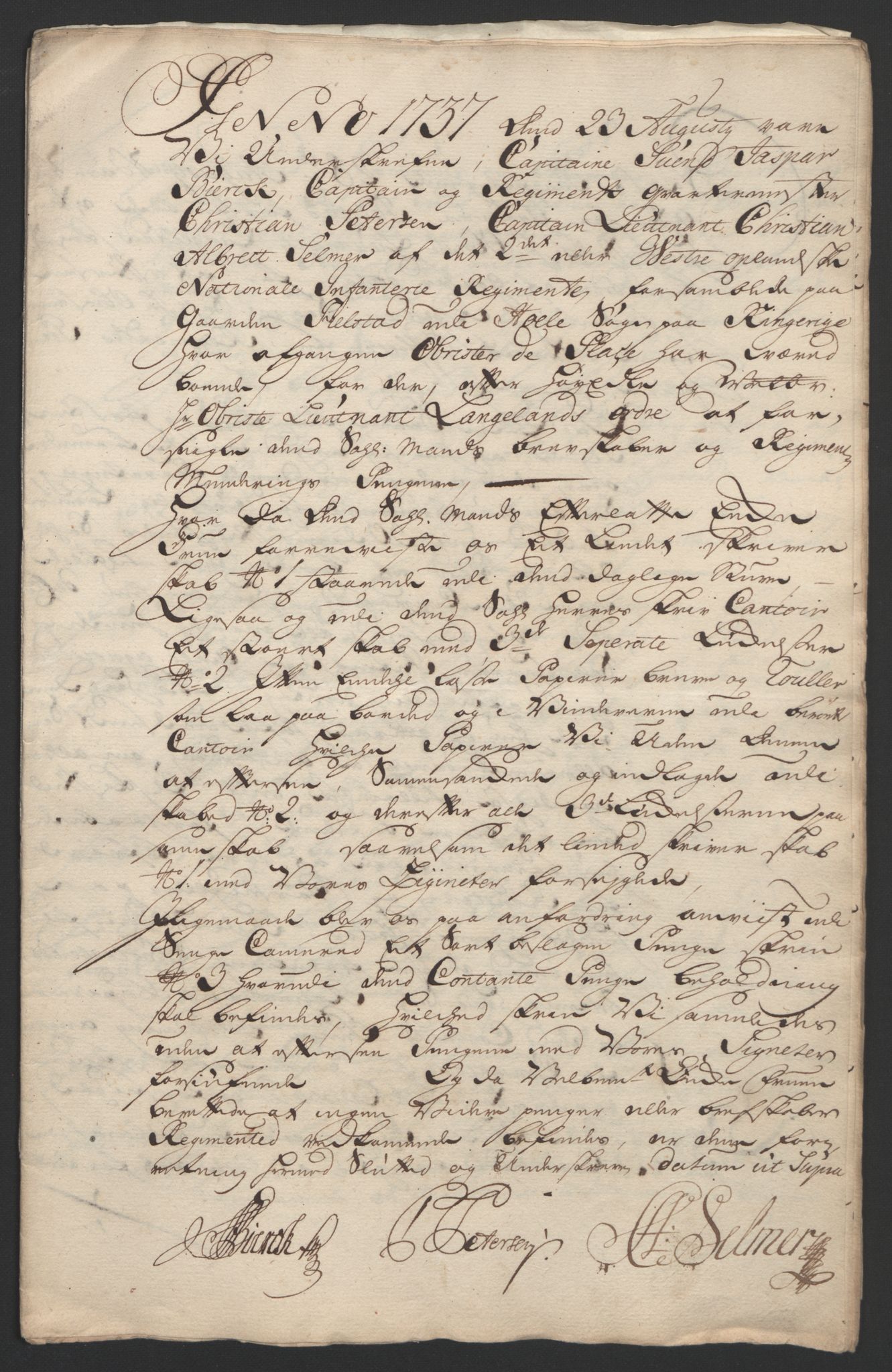 Forsvaret, Generalauditøren, AV/RA-RAFA-1772/F/Fj/Fja/L0023: --, 1732-1824, p. 497