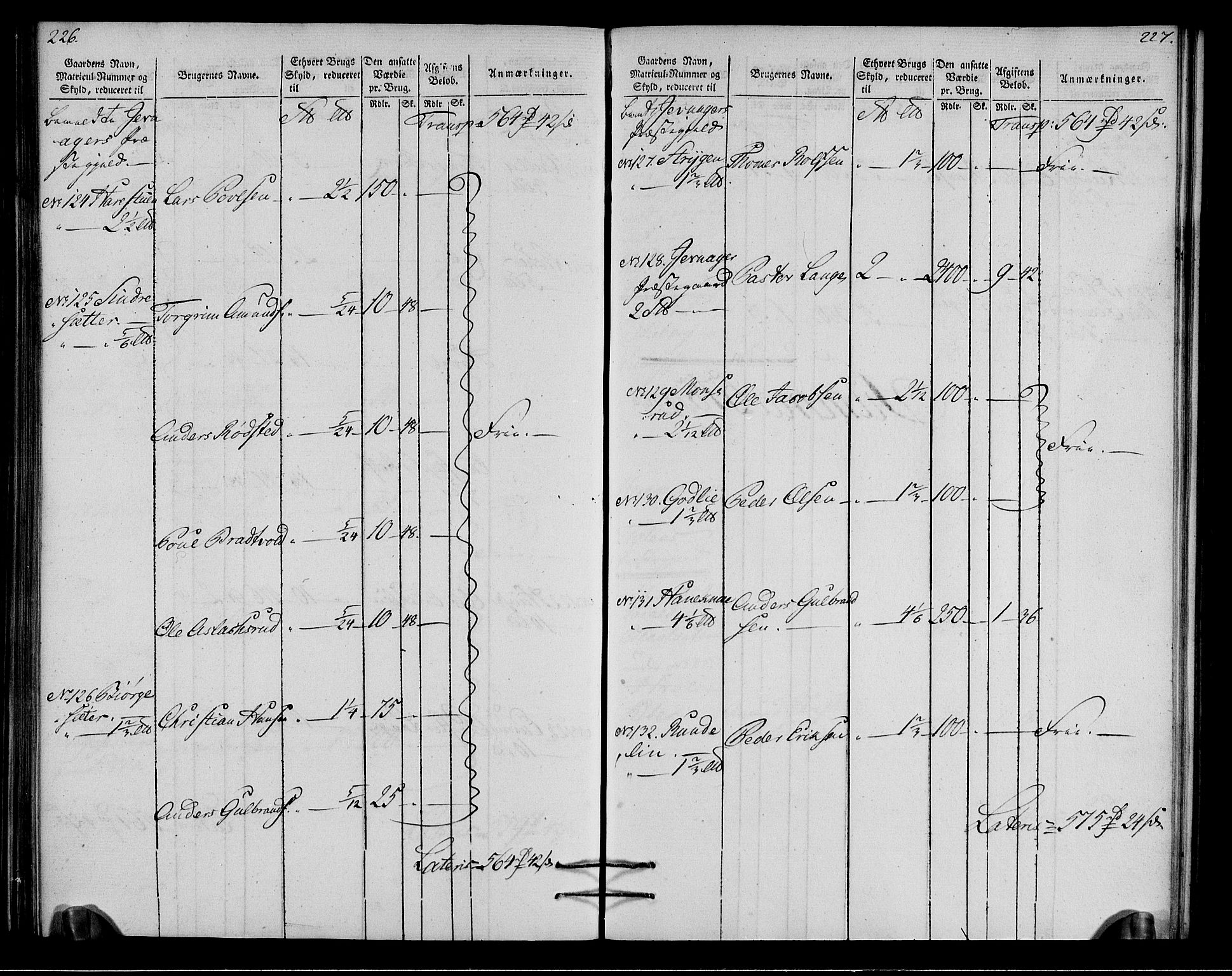 Rentekammeret inntil 1814, Realistisk ordnet avdeling, AV/RA-EA-4070/N/Ne/Nea/L0037: Toten fogderi. Oppebørselsregister, 1803-1804, p. 116