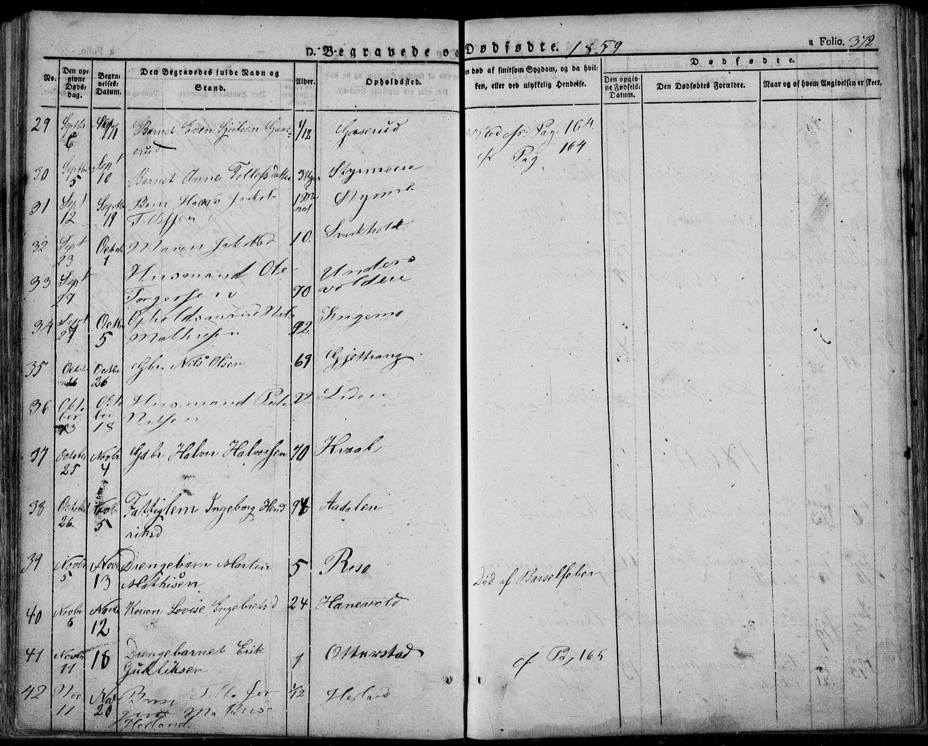 Lardal kirkebøker, AV/SAKO-A-350/F/Fa/L0006: Parish register (official) no. I 6, 1835-1860, p. 372