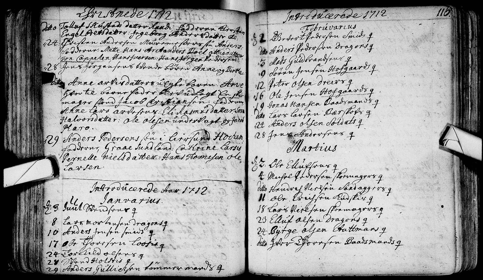 Bragernes kirkebøker, SAKO/A-6/F/Fa/L0003: Parish register (official) no. I 3, 1706-1734, p. 116