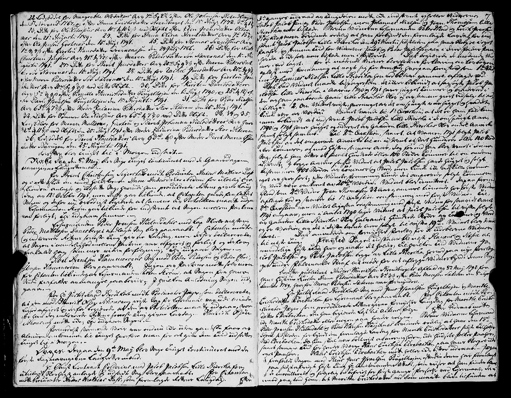 Helgeland sorenskriveri, AV/SAT-A-0004/1/1A/L0034: Tingbok 25A, 1792-1795, p. 6b-7a